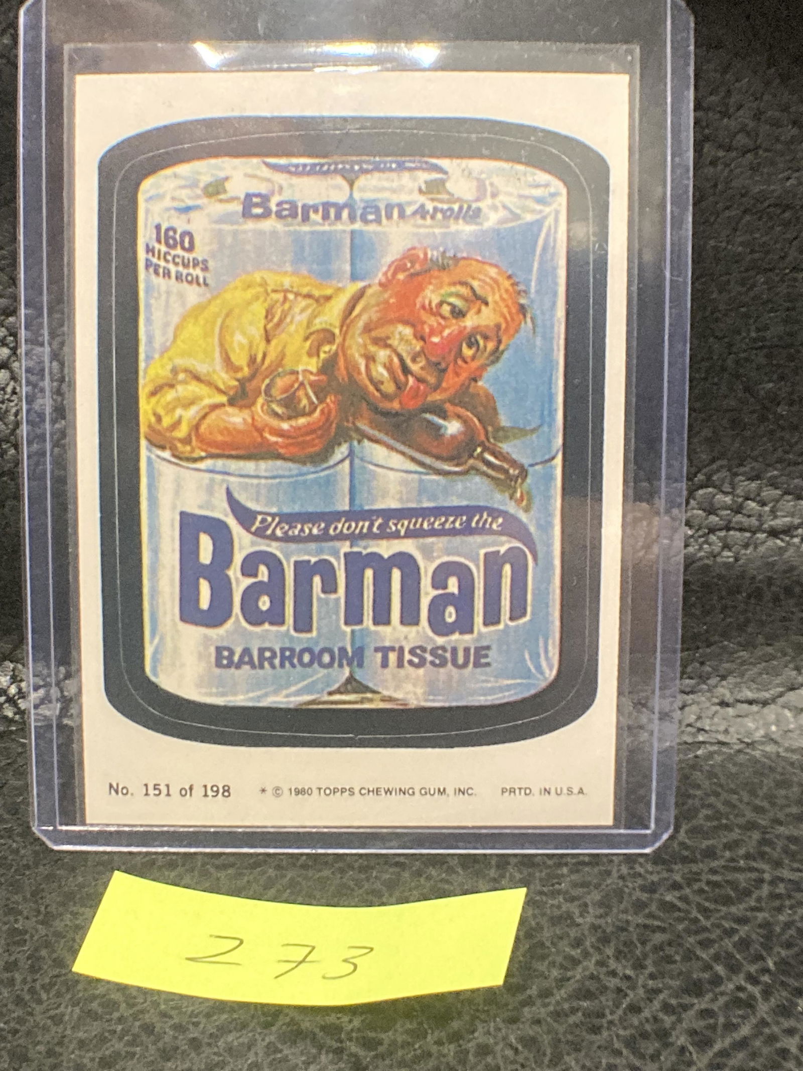 1980 Topps Wacky Packages Series 3 Barman #151 (1 of 2)