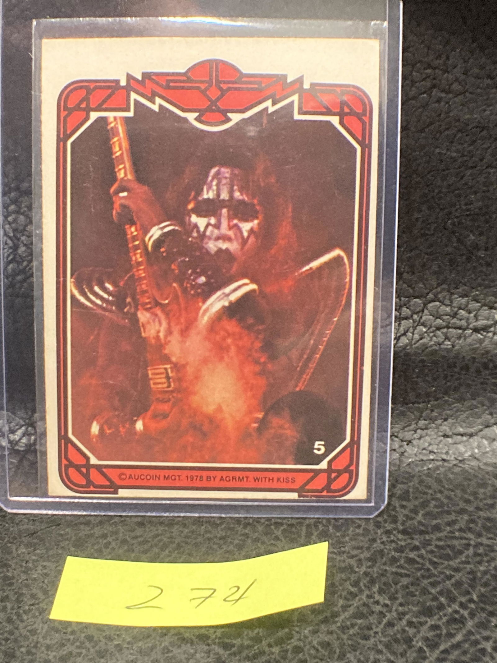 Ace Frehley Kiss 1978 Donruss Rc Rookie Card # 5 (1 of 2)