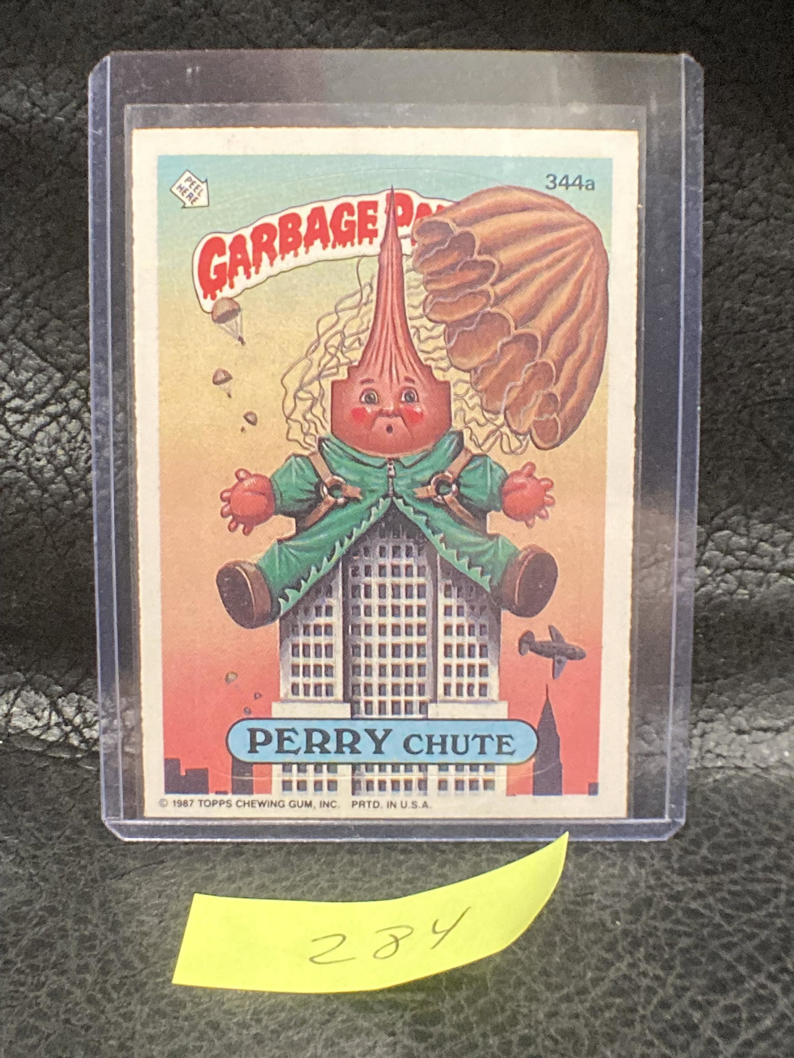 1987 Topps Garbage Pail Kids #344A Perry Chute: 1987 Topps Garbage Pail Kids #344A Perry Chute