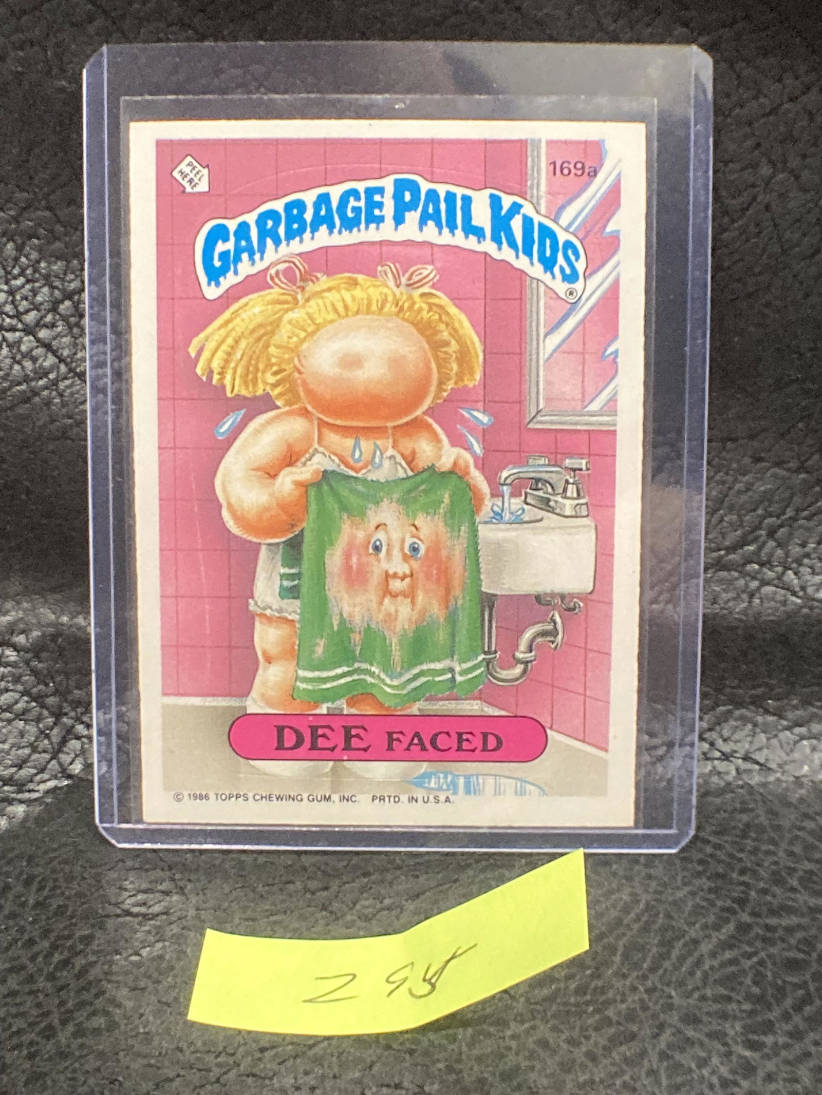 1986 Topps Os5 Garbage Pail Kids 169a Dee Faced Trading: 1986 Topps Os5 Garbage Pail Kids 169a Dee Faced Trading Card