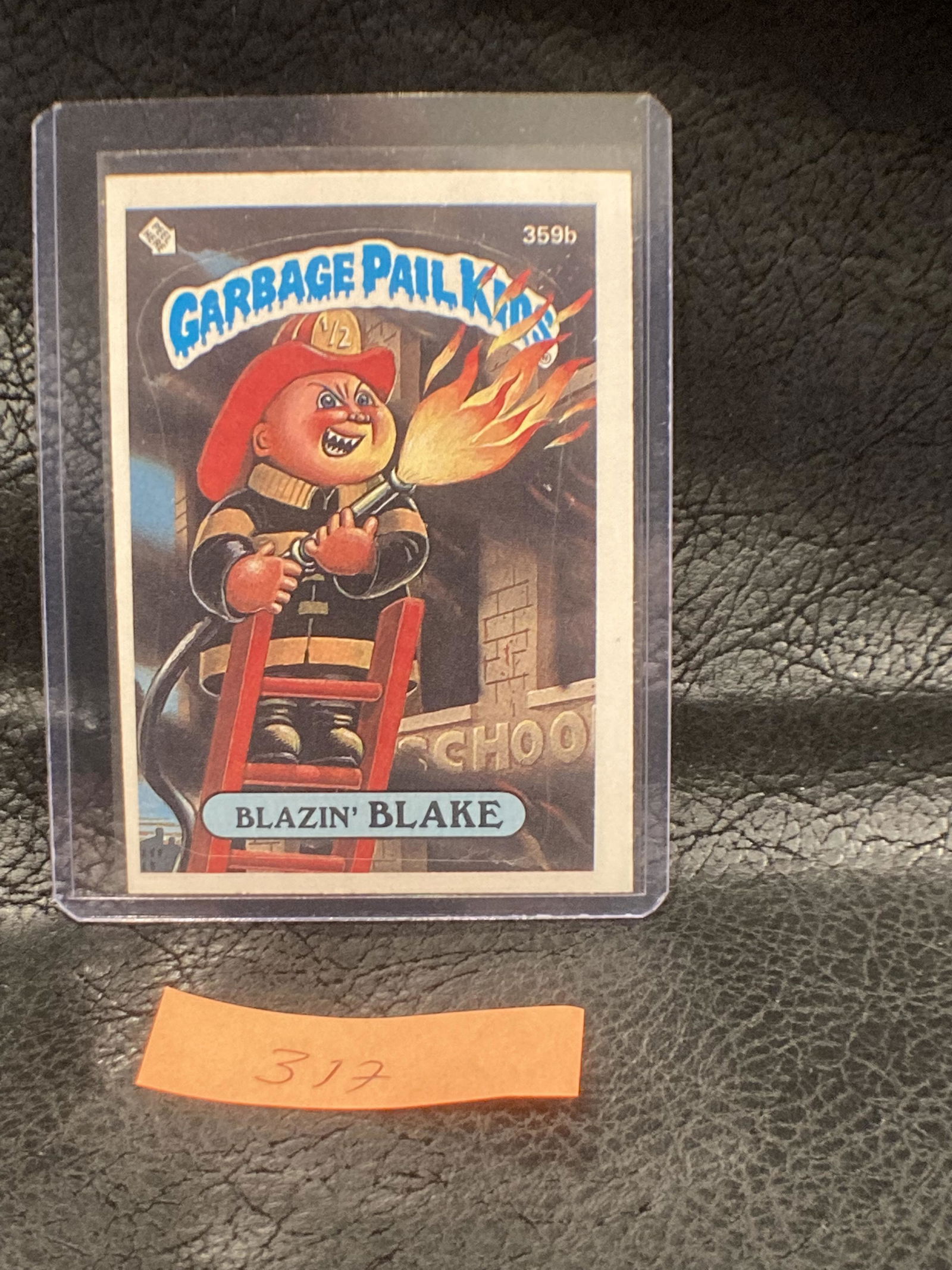 1987 Garbage Pail Kids Original Blazin Blake 359b Gpk: 1987 Garbage Pail Kids Original Blazin Blake 359b Gpk Card