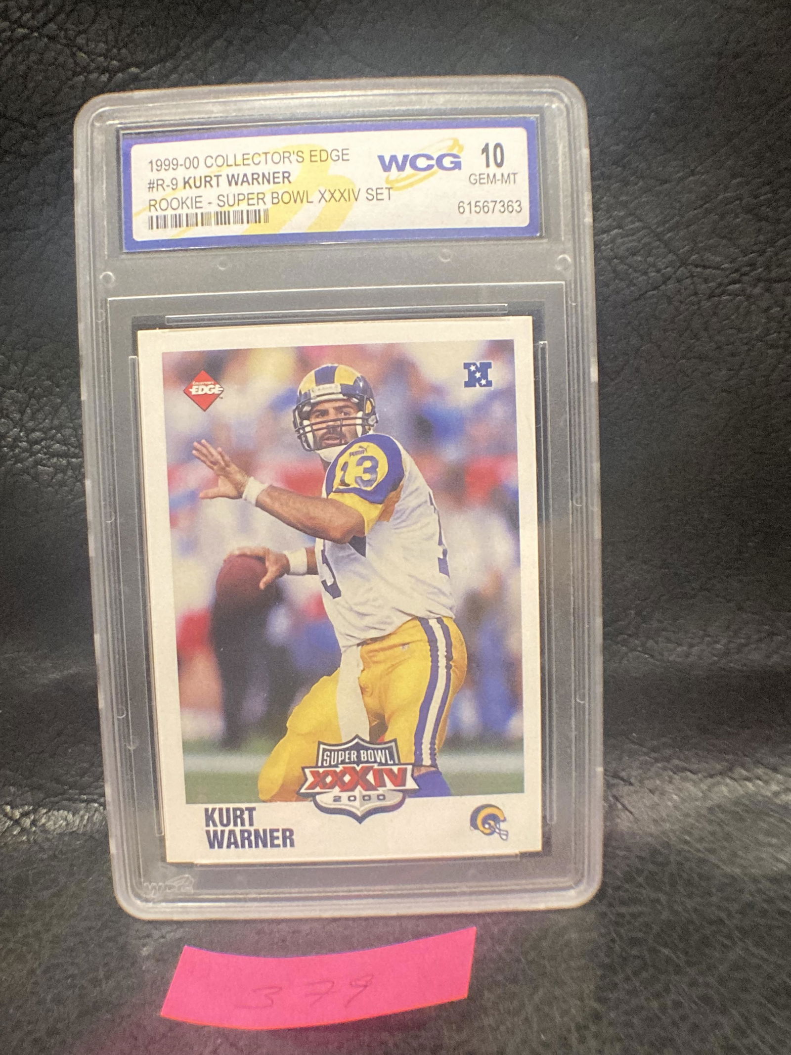 1999 Collectors Edge Kurt Warner Rc #R-9 Wcg 10 (1 of 2)