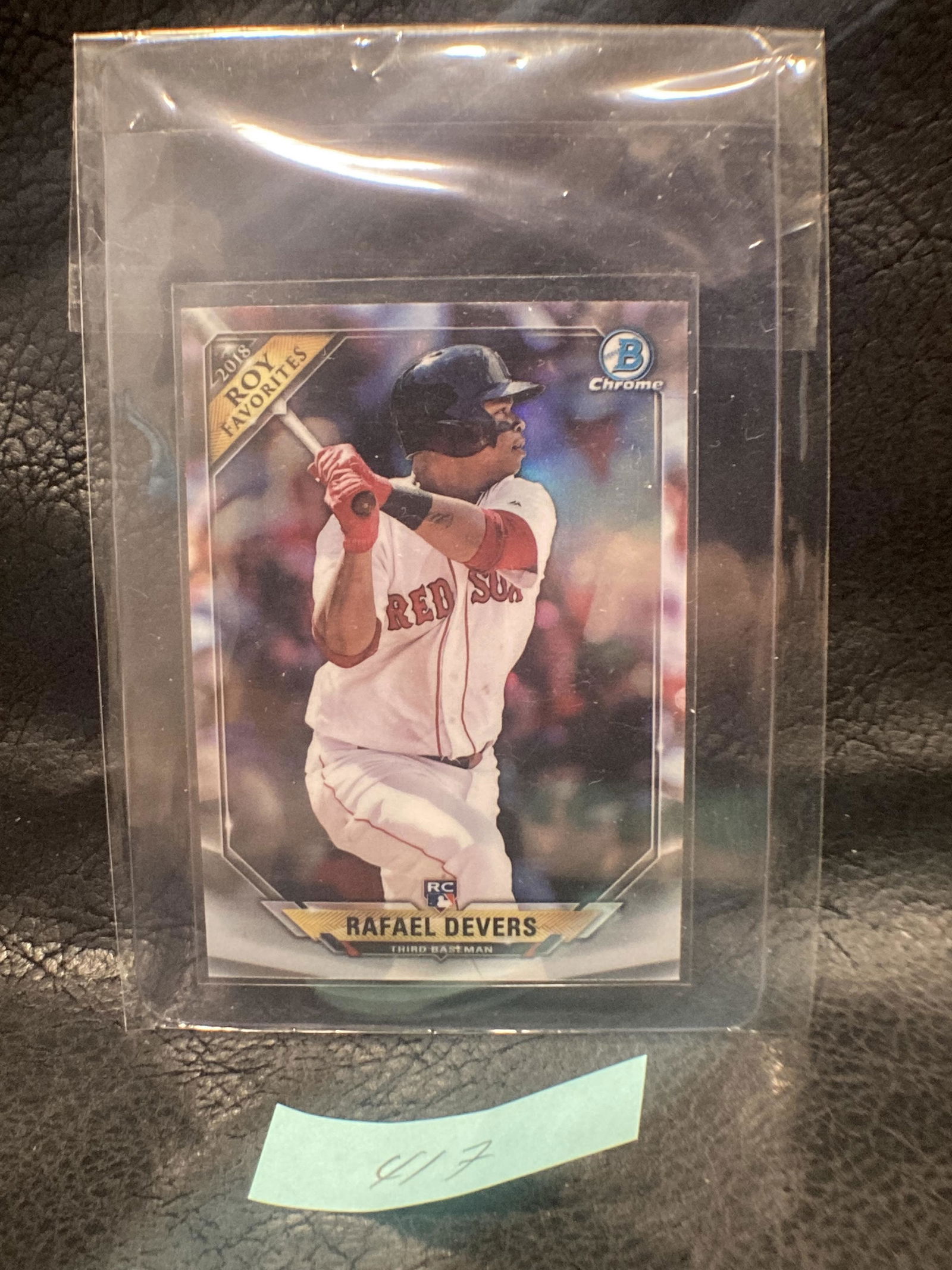 2018 Bowman Chrome Rafael Devers #ROYF-RD Rookie Card (1 of 2)