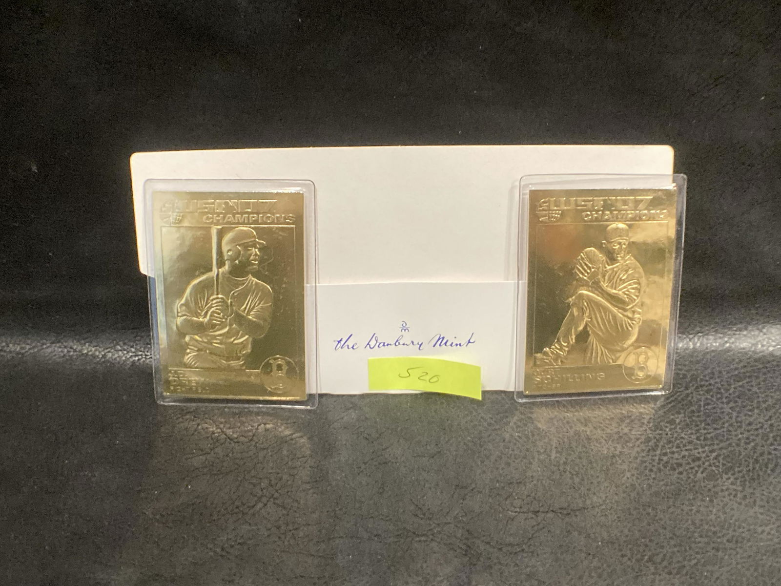 JD DREW & Curt Schilling 22kt Gold Danbury Mint Card (1 of 2)