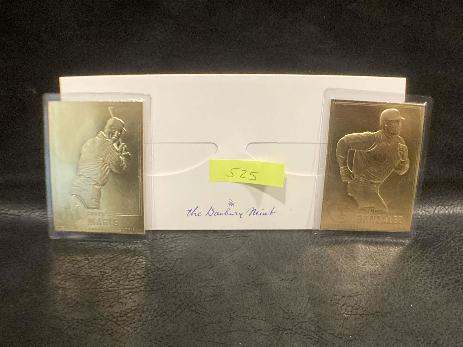 Roger Maris Juan Gonzalez 22kt Gold Danbury Mint Card (1 of 2)
