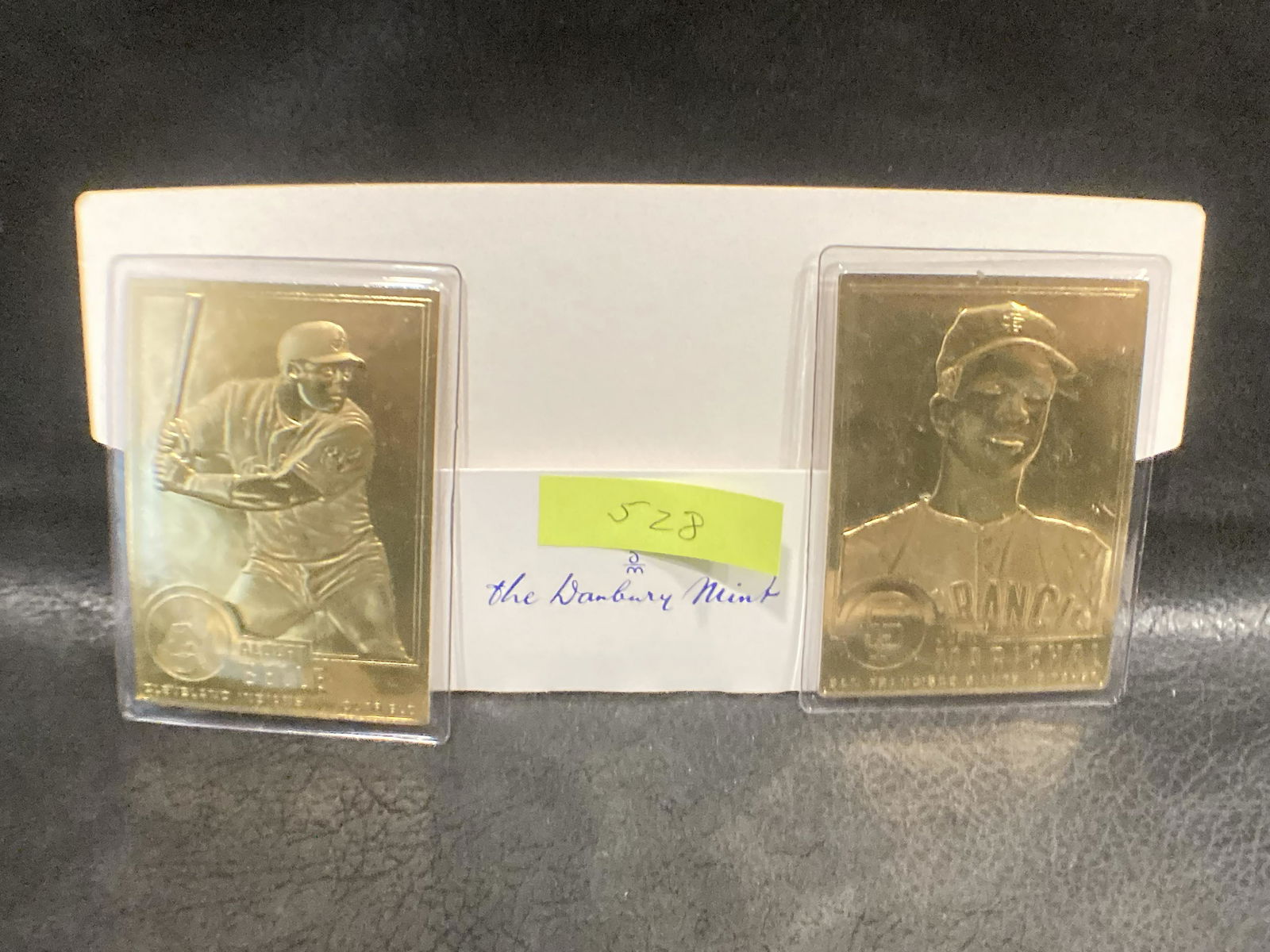 Albert Belle Juan Marichal 22kt Gold Danbury Mint Card: Albert Belle Juan Marichal 22kt Gold Danbury Mint Card