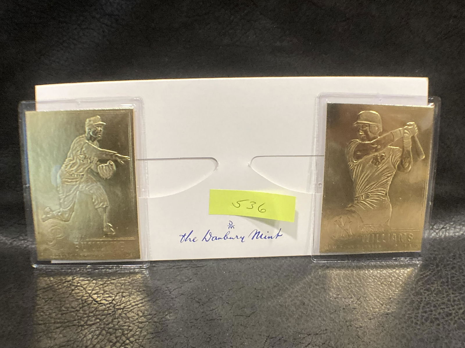 Jim Bunning Bernie Williams 22kt Gold Danbury Mint Card: Jim Bunning Bernie Williams 22kt Gold Danbury Mint Card