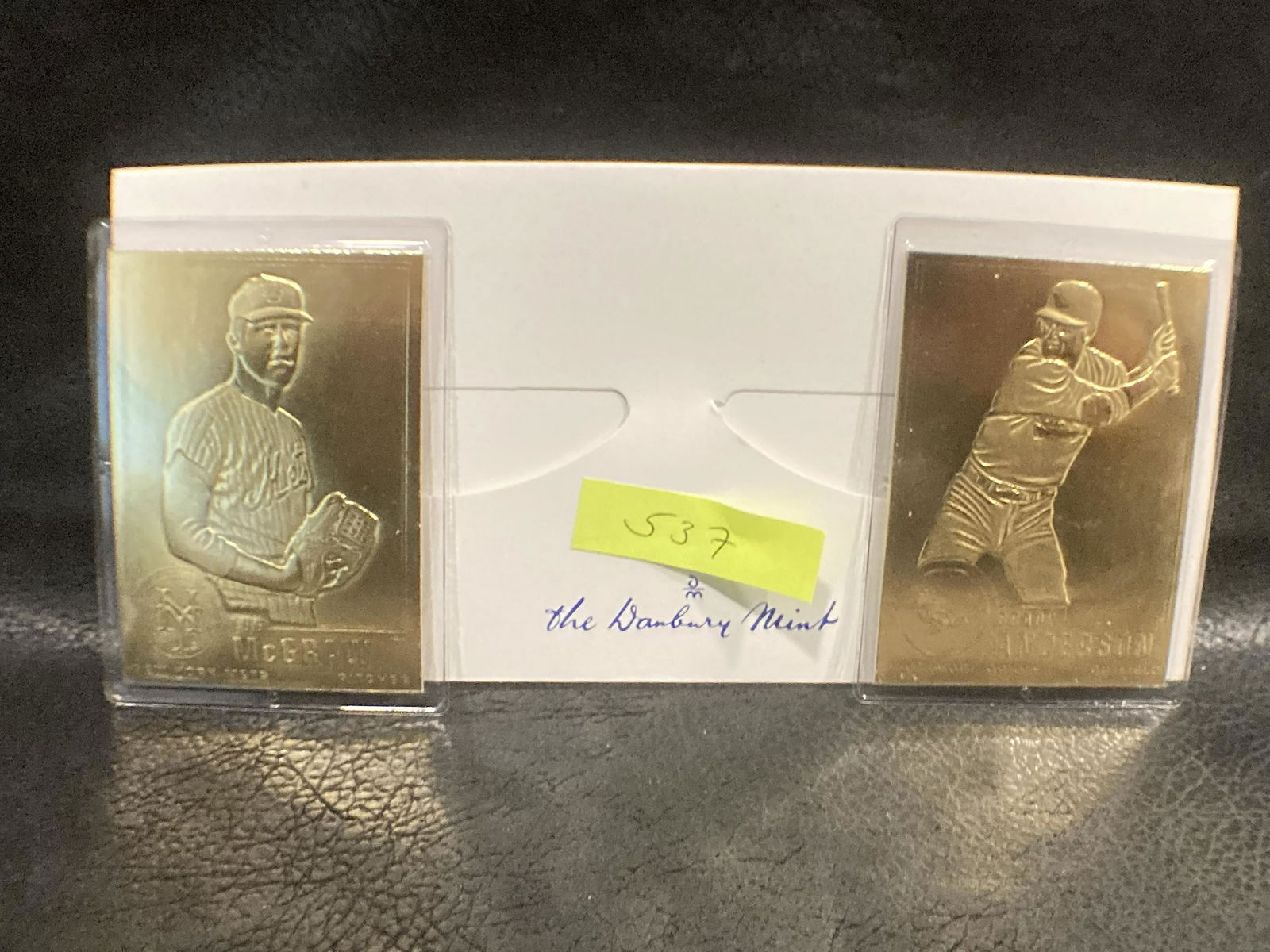 Tug McGraw Brady Anderson 22kt Gold Danbury Mint Card: Tug McGraw Brady Anderson 22kt Gold Danbury Mint Card