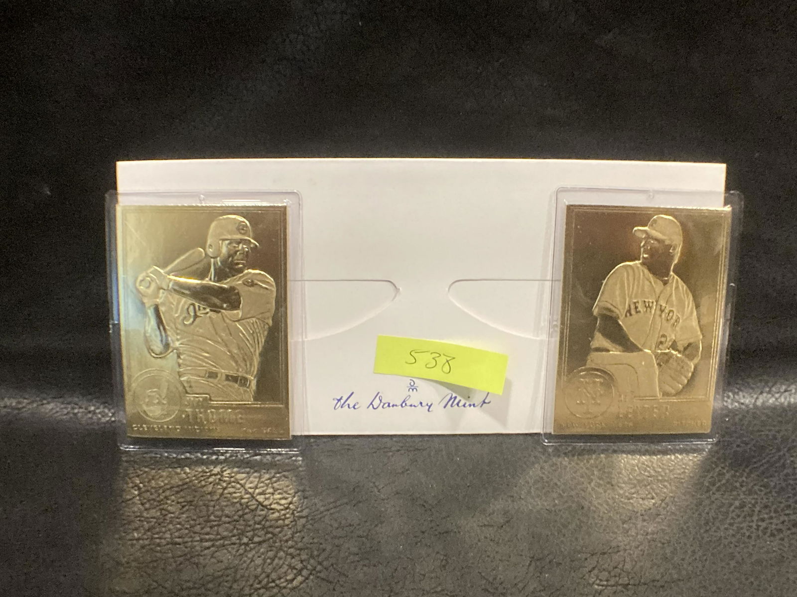 Jim Thome Al Leiter 22kt Gold Danbury Mint Card (1 of 2)