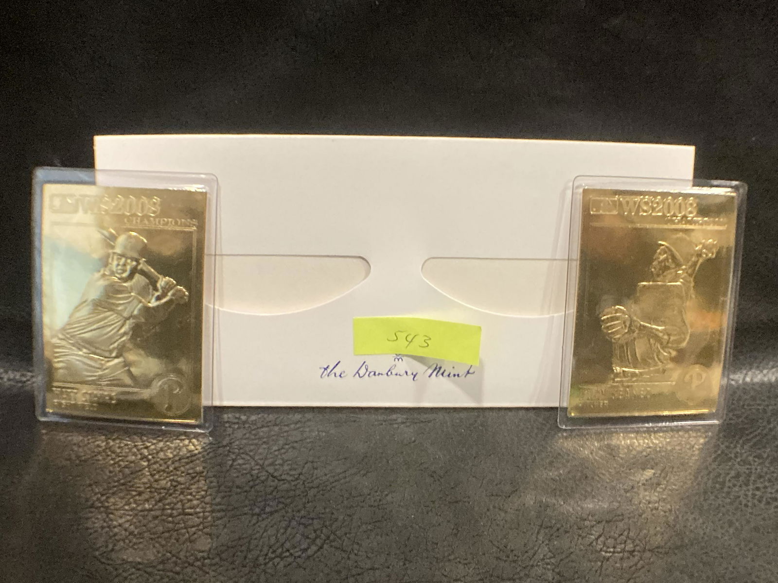 Matt Stairs Rudy Seanez 22kt Gold Danbury Mint Card: Matt Stairs Rudy Seanez 22kt Gold Danbury Mint Card