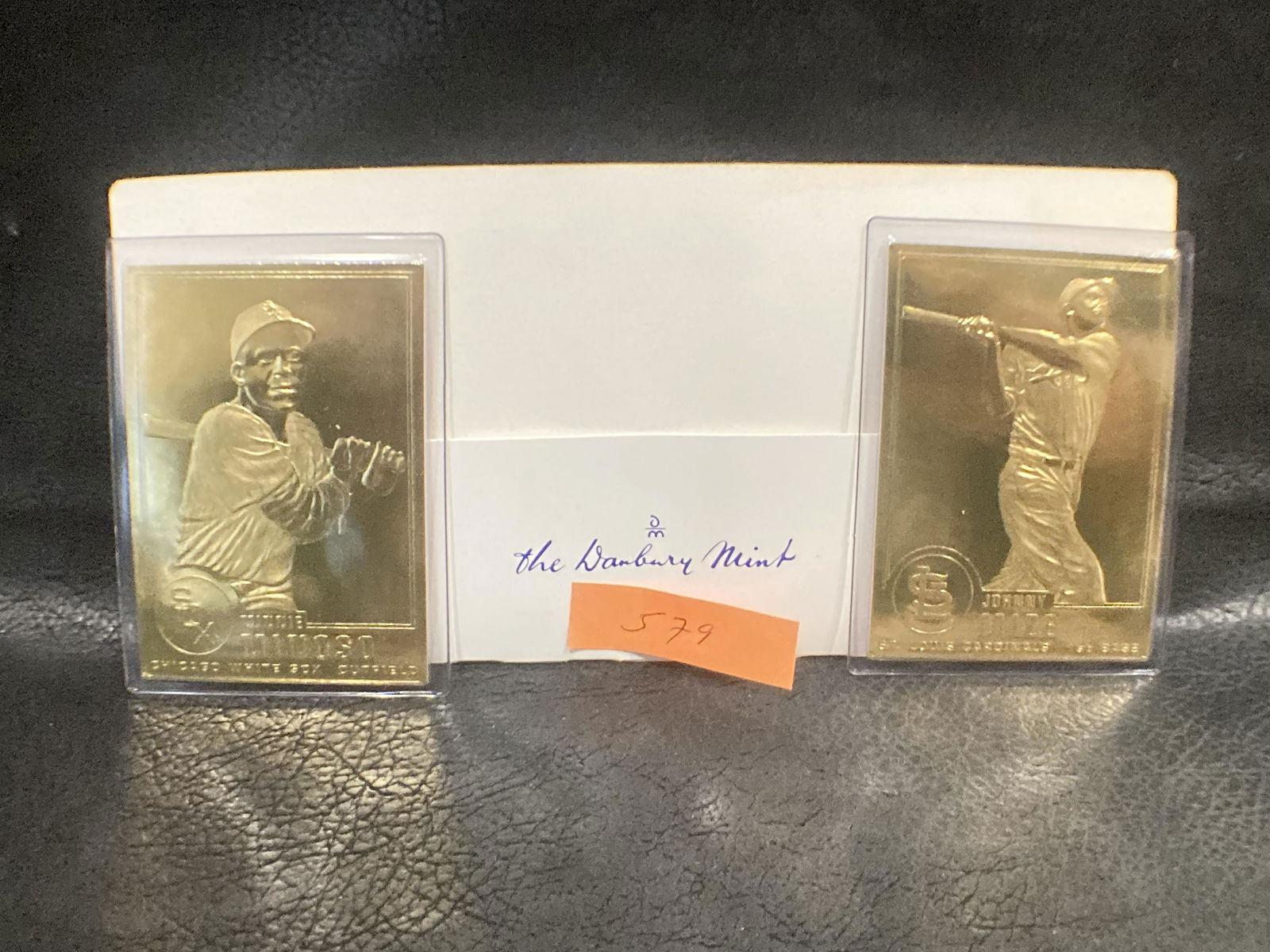 Johnny Mize Minnie Minoso 22kt Gold Danbury Mint Card: Johnny Mize Minnie Minoso 22kt Gold Danbury Mint Card