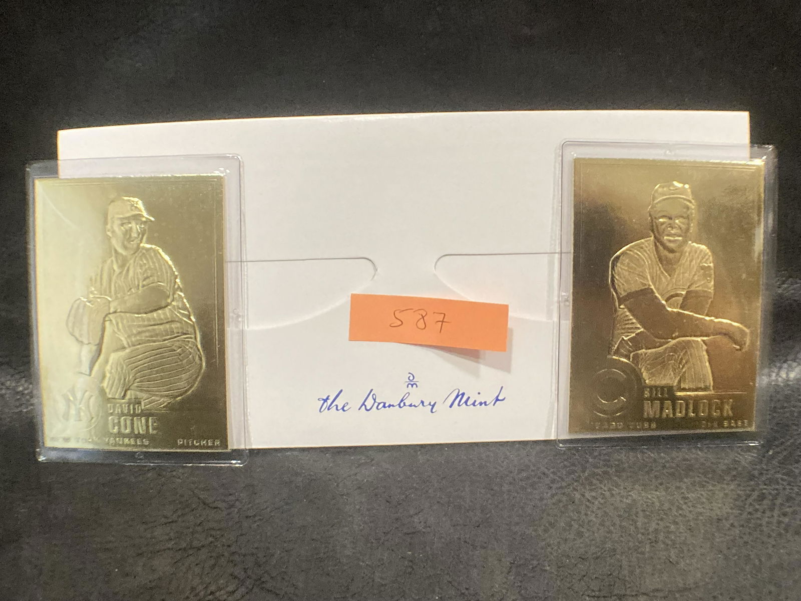 David Cone Bill Madlock 22kt Gold Danbury Mint Card (1 of 2)