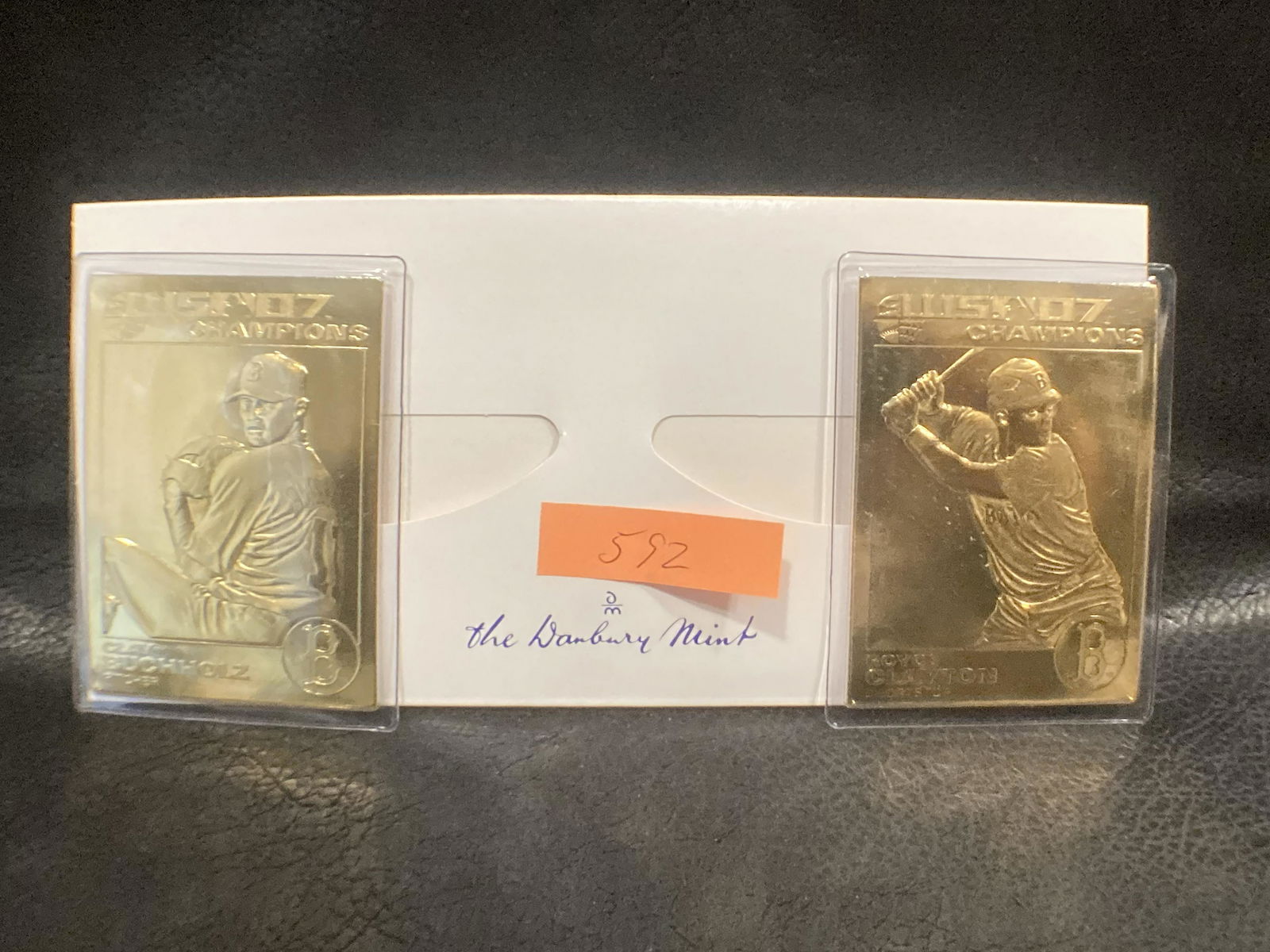 Royce Clayton Clay Buchholz 22kt Gold Danbury Mint Card: Royce Clayton Clay Buchholz 22kt Gold Danbury Mint Card