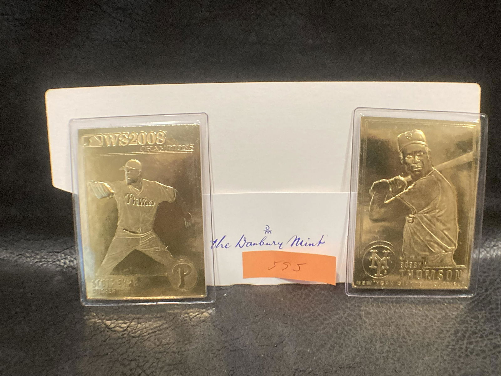 Scott Eyre Bobby Thomson 22kt Gold Danbury Mint Card (1 of 2)