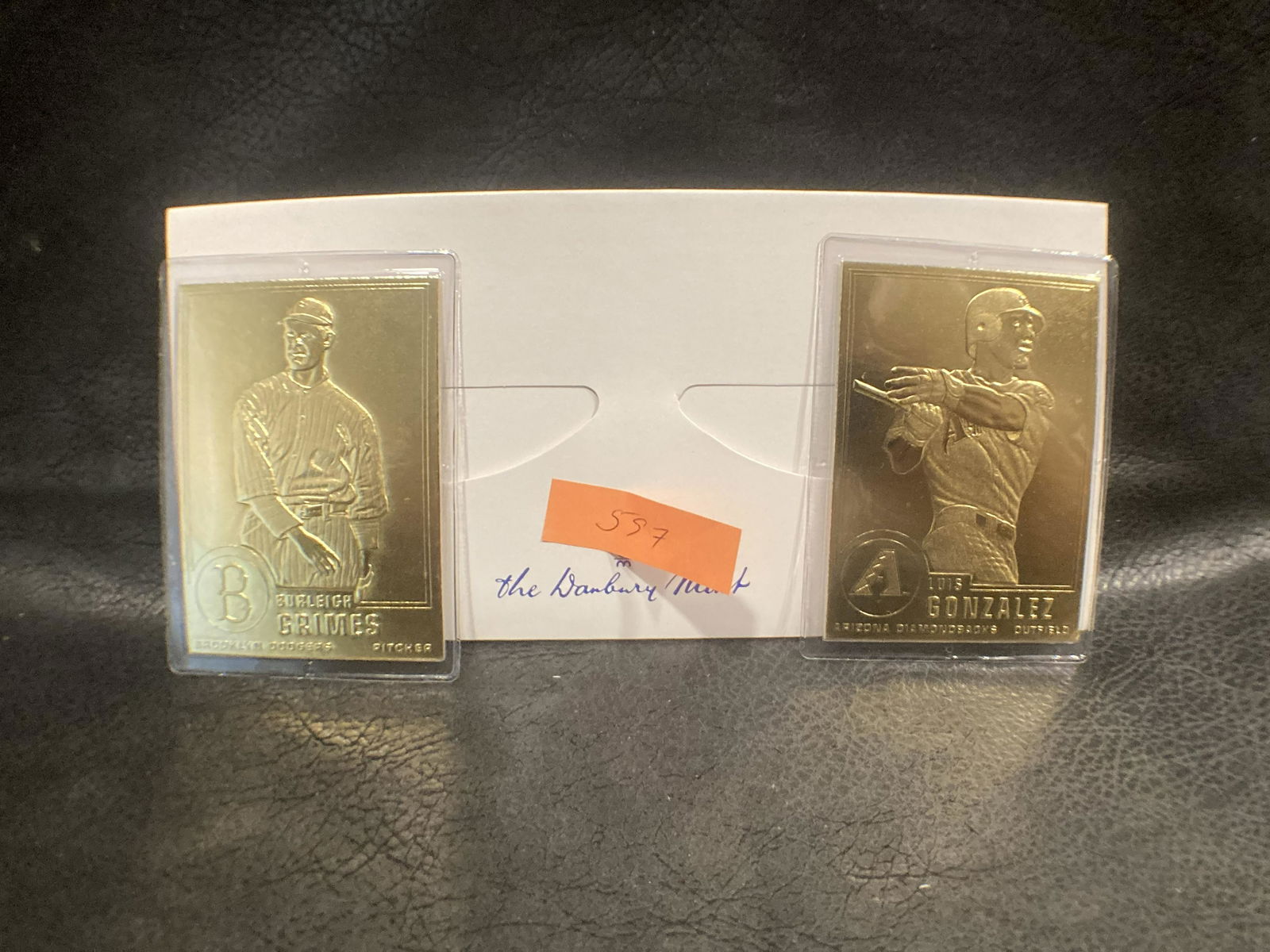 Burleigh Grimes Luis Gonzalez 22kt Gold Danbury Mint (1 of 2)