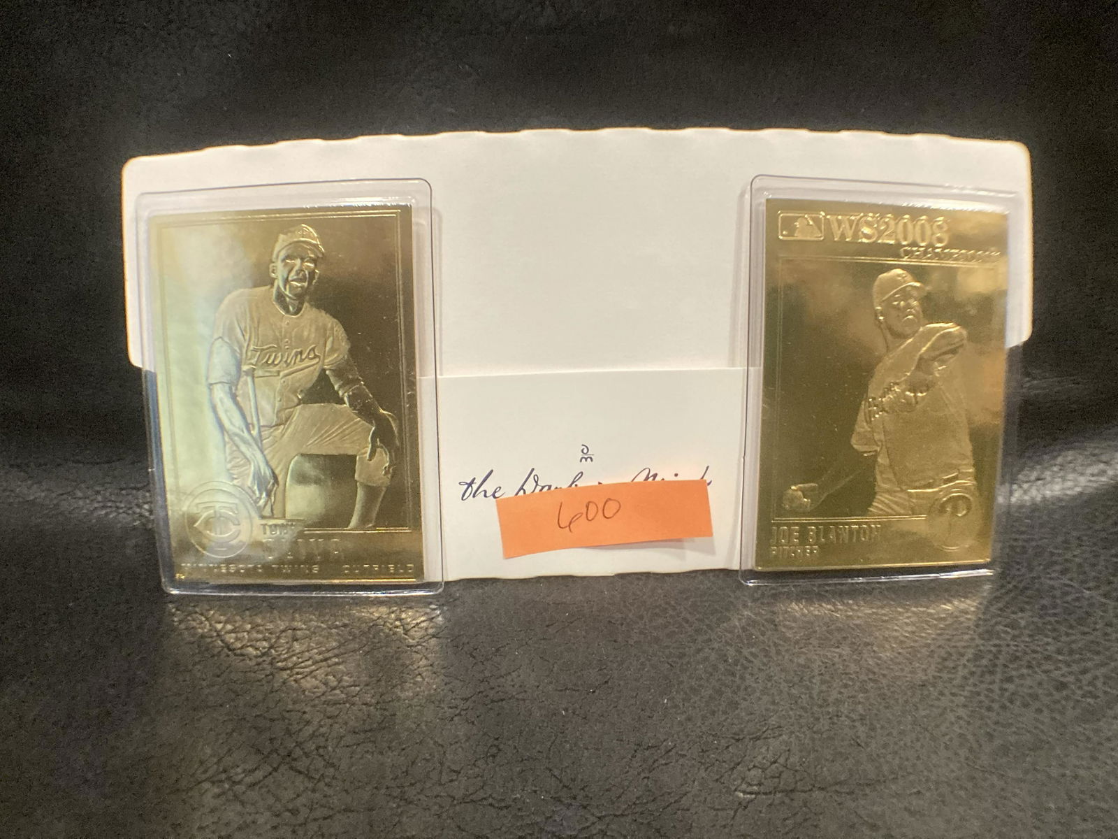 Joe Blanton Tony Oliva 22kt Gold Danbury Mint Card: Joe Blanton Tony Oliva 22kt Gold Danbury Mint Card