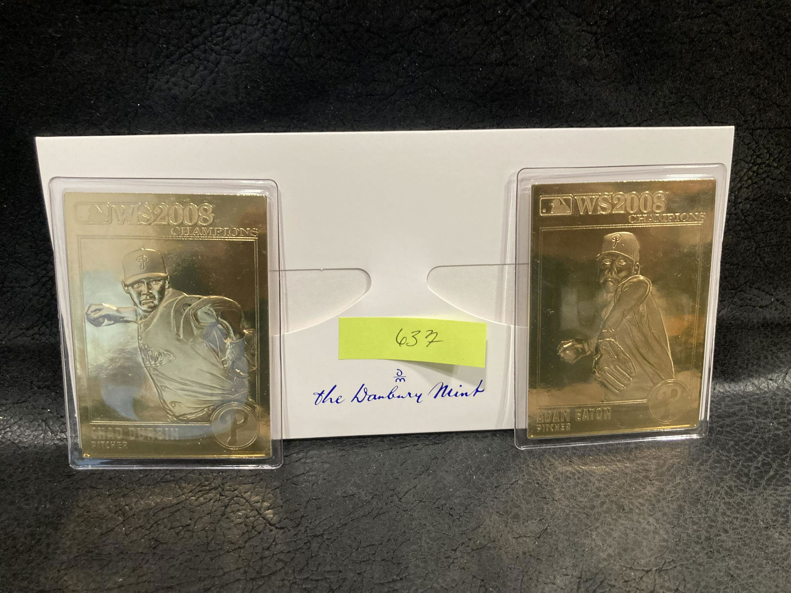 Adam Eaton Chad Durbin 22kt Gold Danbury Mint Card: Adam Eaton Chad Durbin 22kt Gold Danbury Mint Card