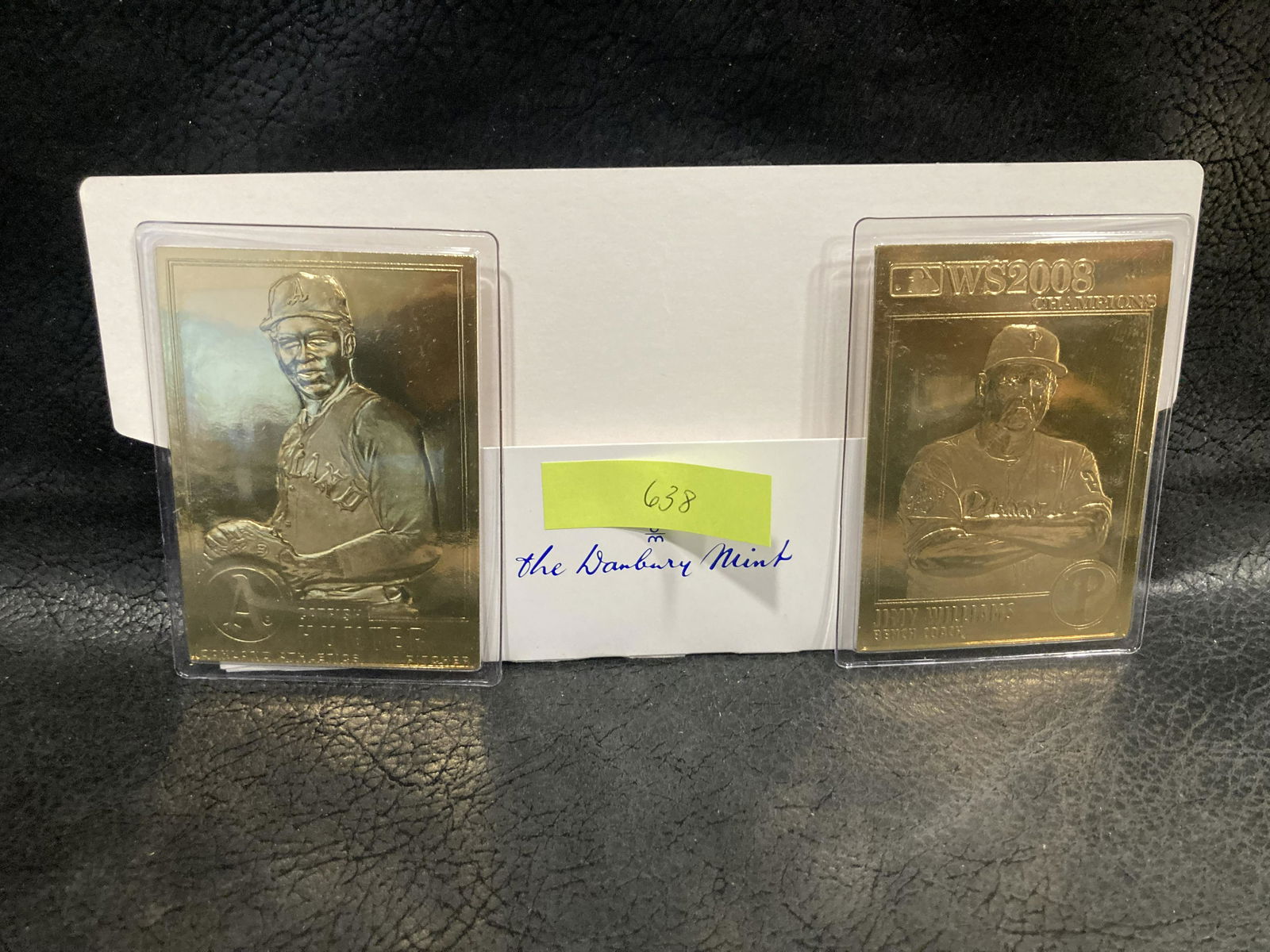 Catfish Hunter Jimy Williams 22kt Gold Danbury Mint: Catfish Hunter Jimy Williams 22kt Gold Danbury Mint Card