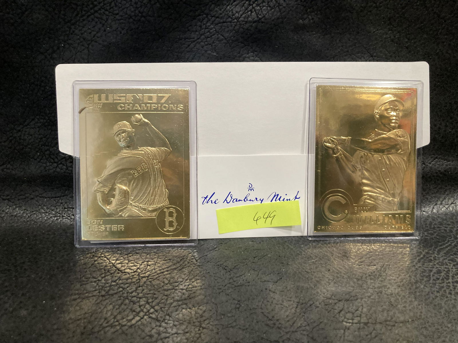 Jon Lester Billy Williams 22kt Gold Danbury Mint Card (1 of 2)