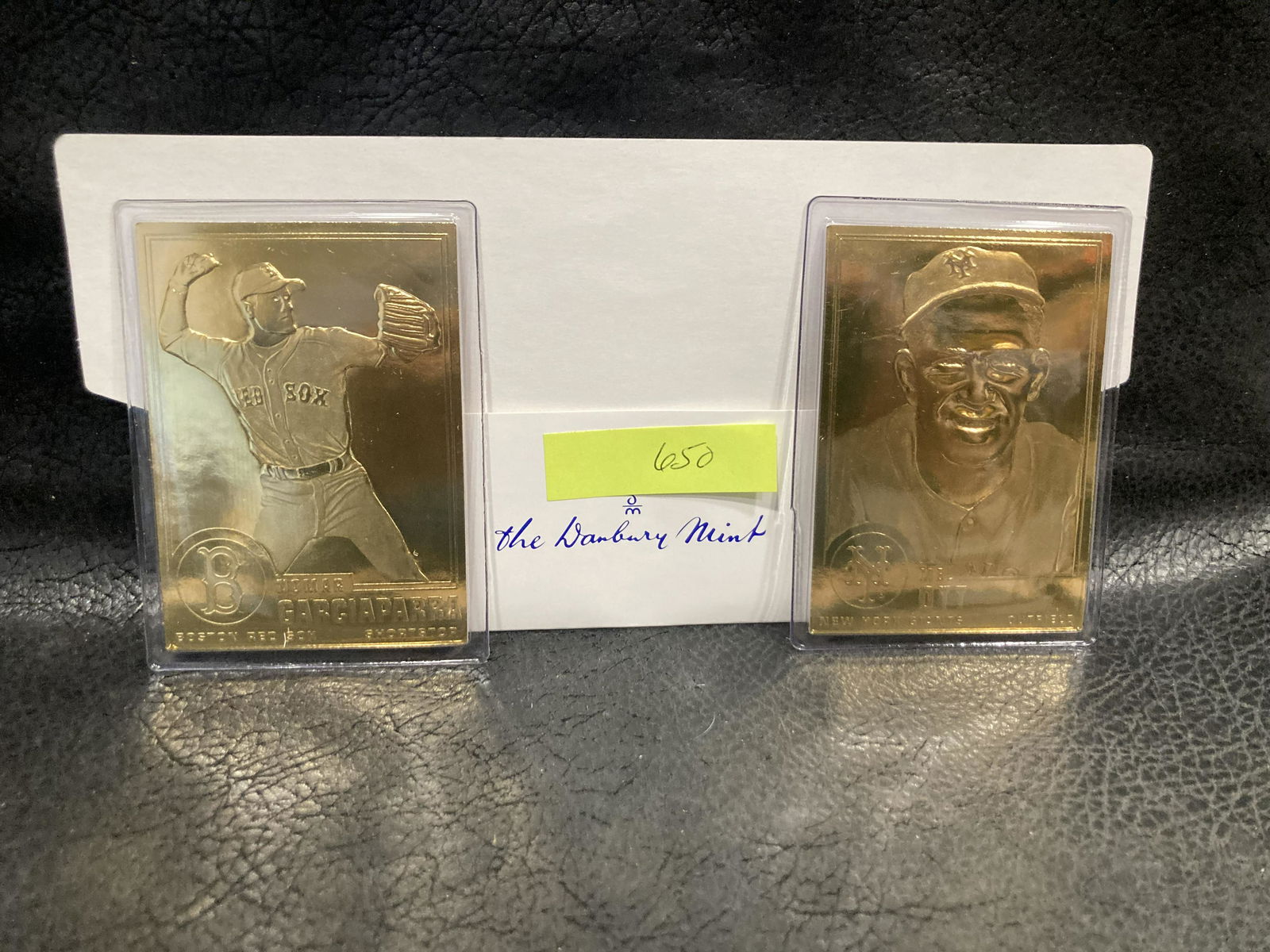Nomar Garciaparra Mel Ott 22kt Gold Danbury Mint Card: Nomar Garciaparra Mel Ott 22kt Gold Danbury Mint Card
