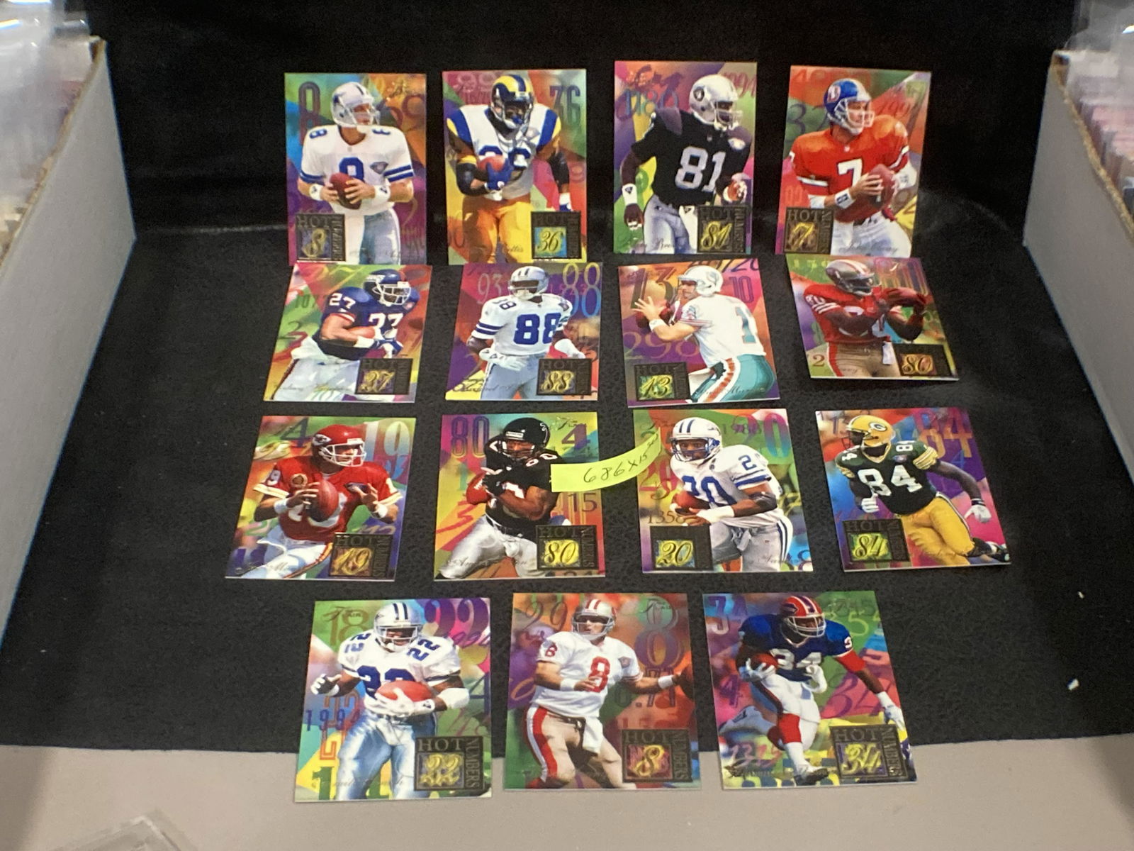 1994 Flair Football Hot Numbers Complete Insert Set (1 of 4)
