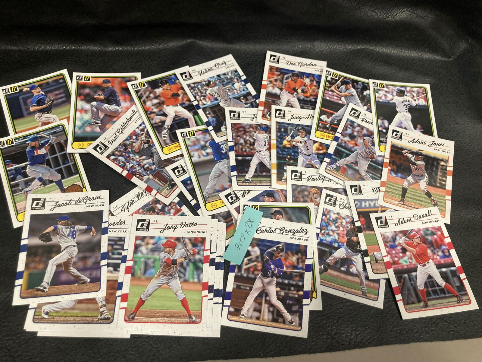 2017 Donruss Baseball Pink Back Variation Card Lot Of (1 of 3)