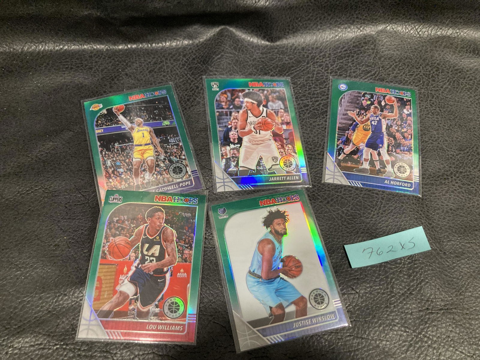 2019-20 Nba Hoops Premium Prizm Green 5 Card Lot (1 of 2)