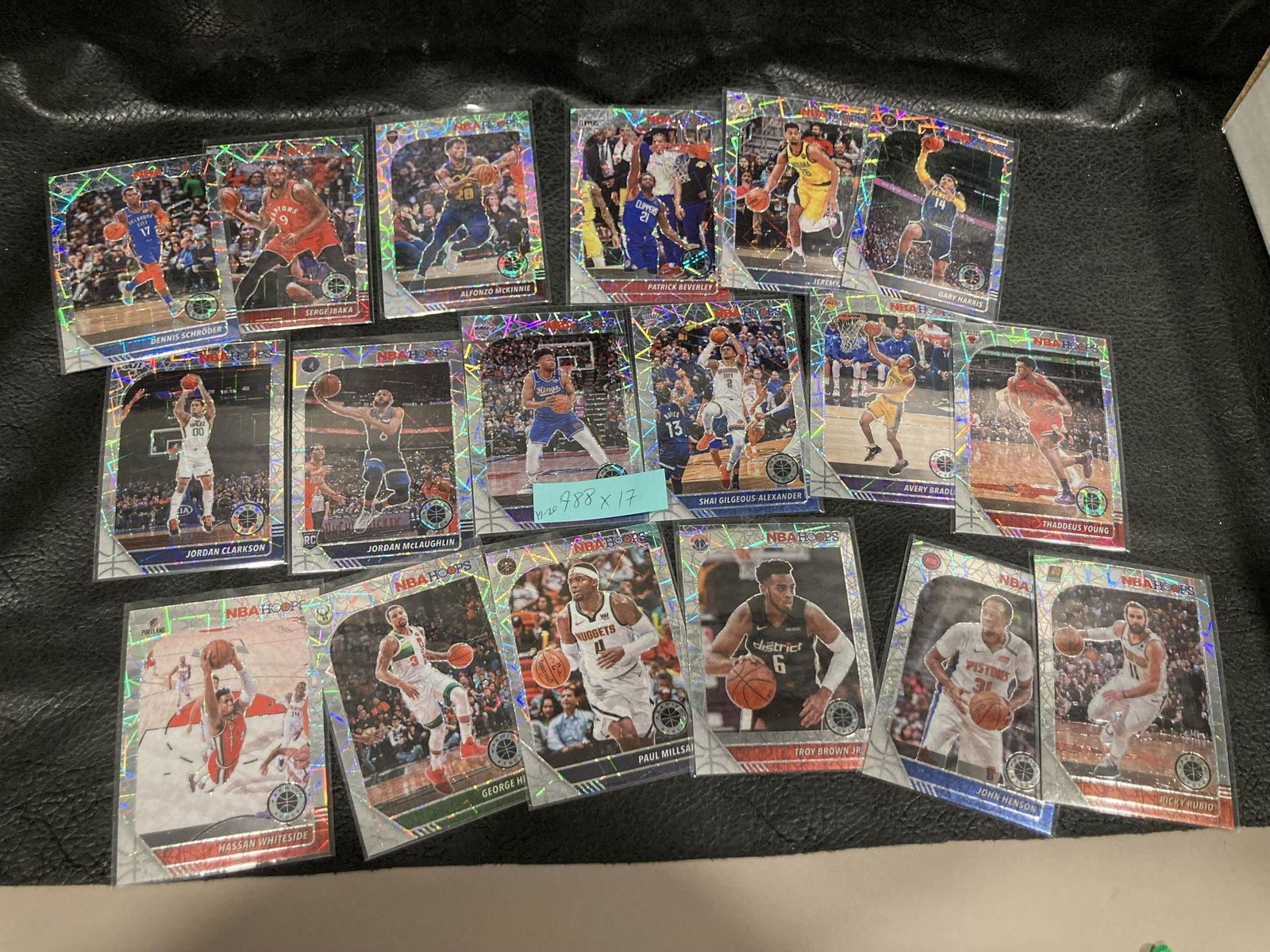 2019-20 Panini Nba Hoops Premium Stock Lot Of 17 Cards (1 of 2)
