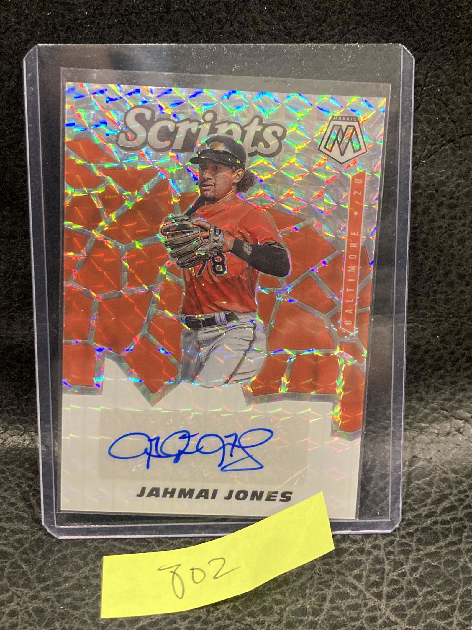 2021 Mosaic Baseball Jahmai Jones Rc Scripts Auto (1 of 2)
