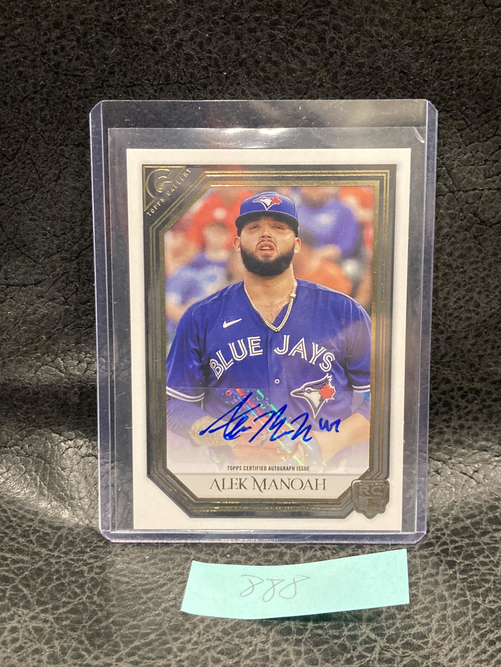 Alek Manoah RC AUTO Blue Toronto Blue Jays 2021 Topps: Alek Manoah RC AUTO Blue Toronto Blue Jays 2021 Topps Gallery RA-AM