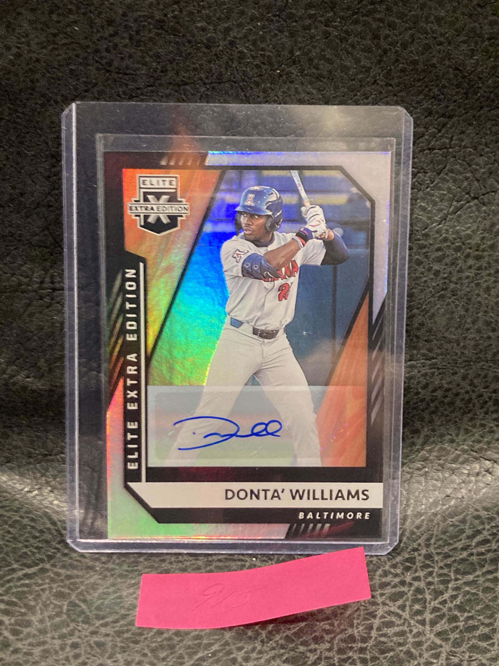 Donta Williams 2021 Panini Elite Extra Edition Auto (1 of 2)