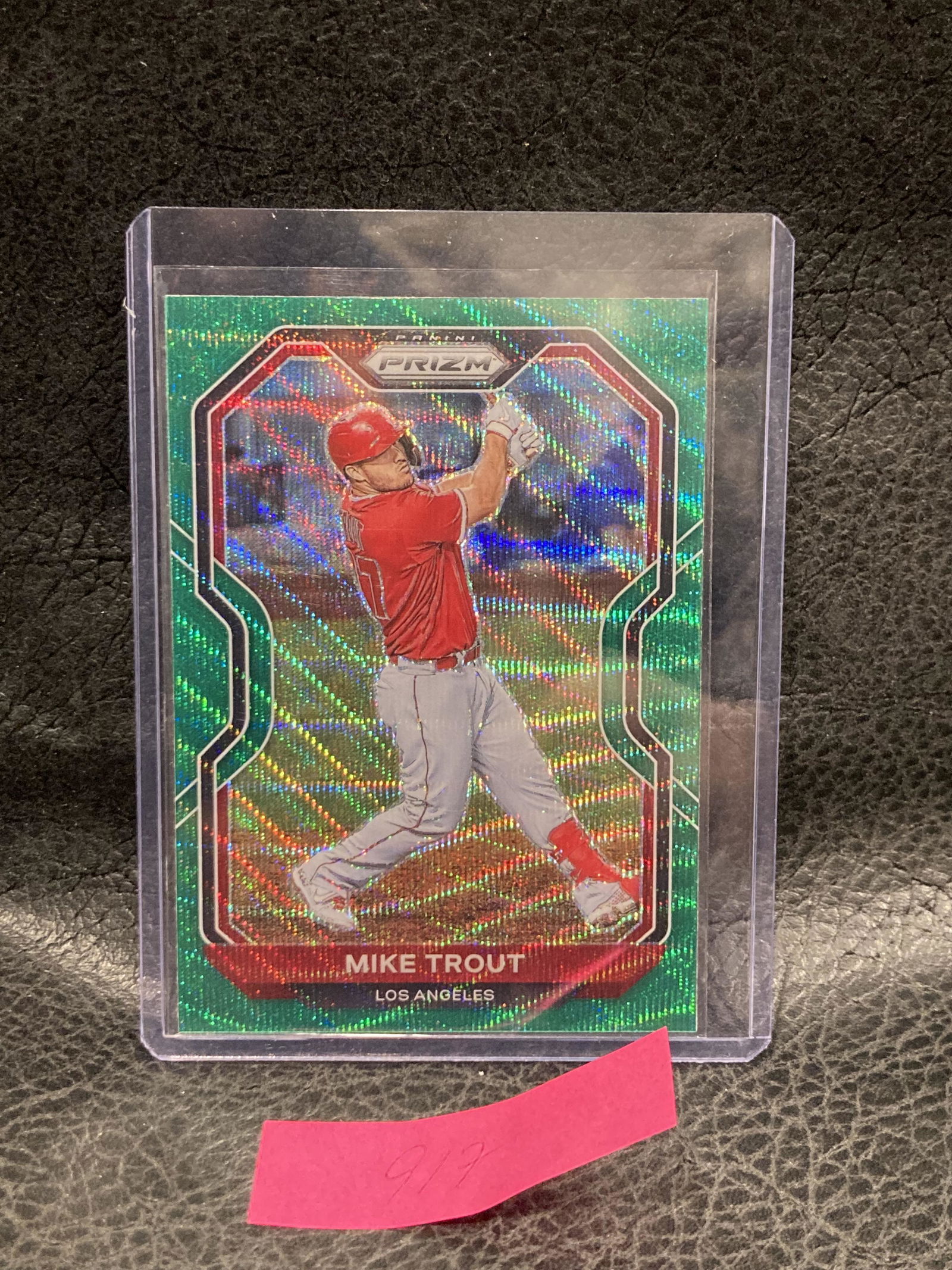 Mike Trout 2021 Prizm Green Wave Refractor Sp Tier Ii (1 of 2)