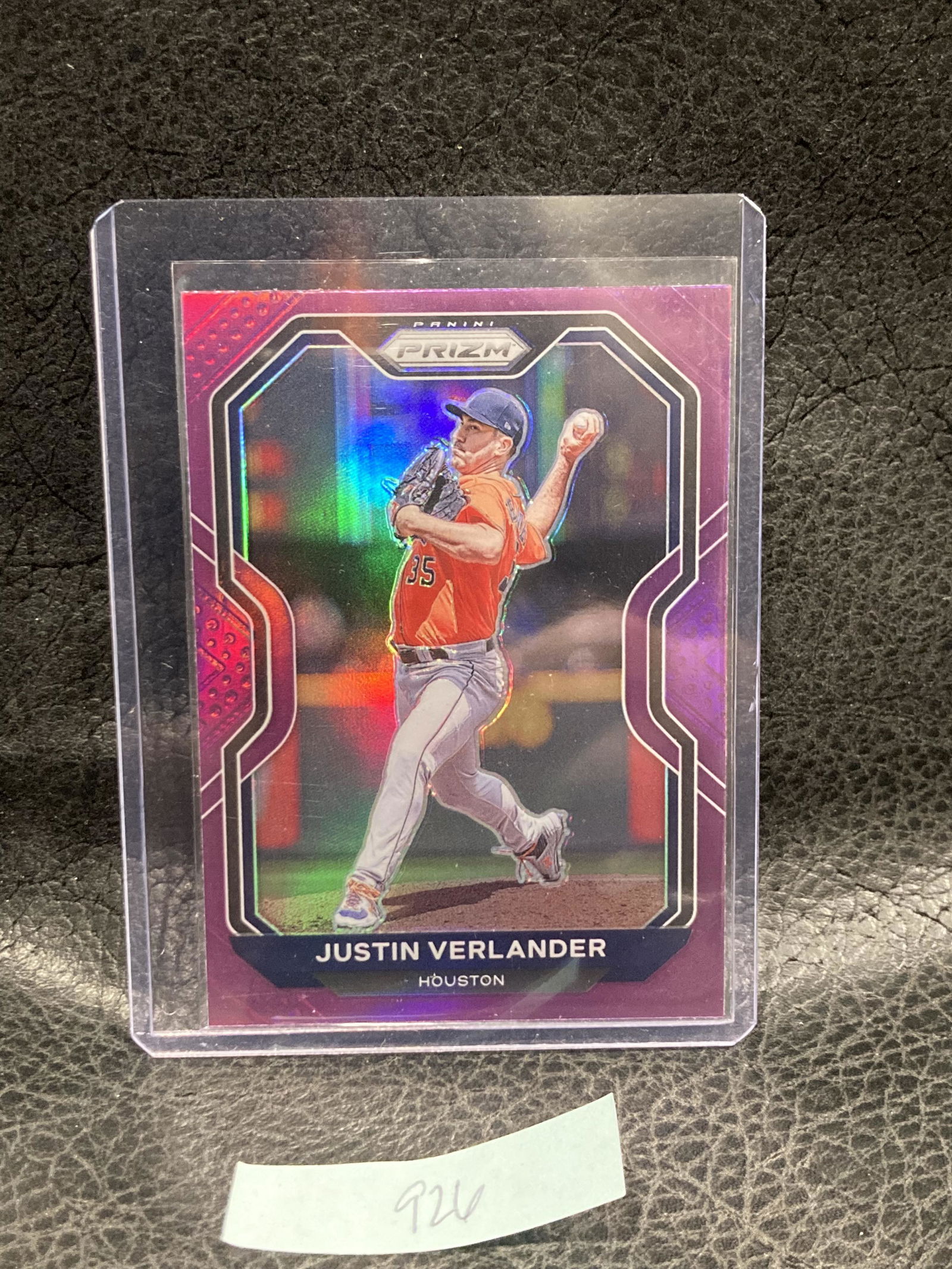 Justin Verlander 2021 Panini Prizm Purple #36 Houston (1 of 2)
