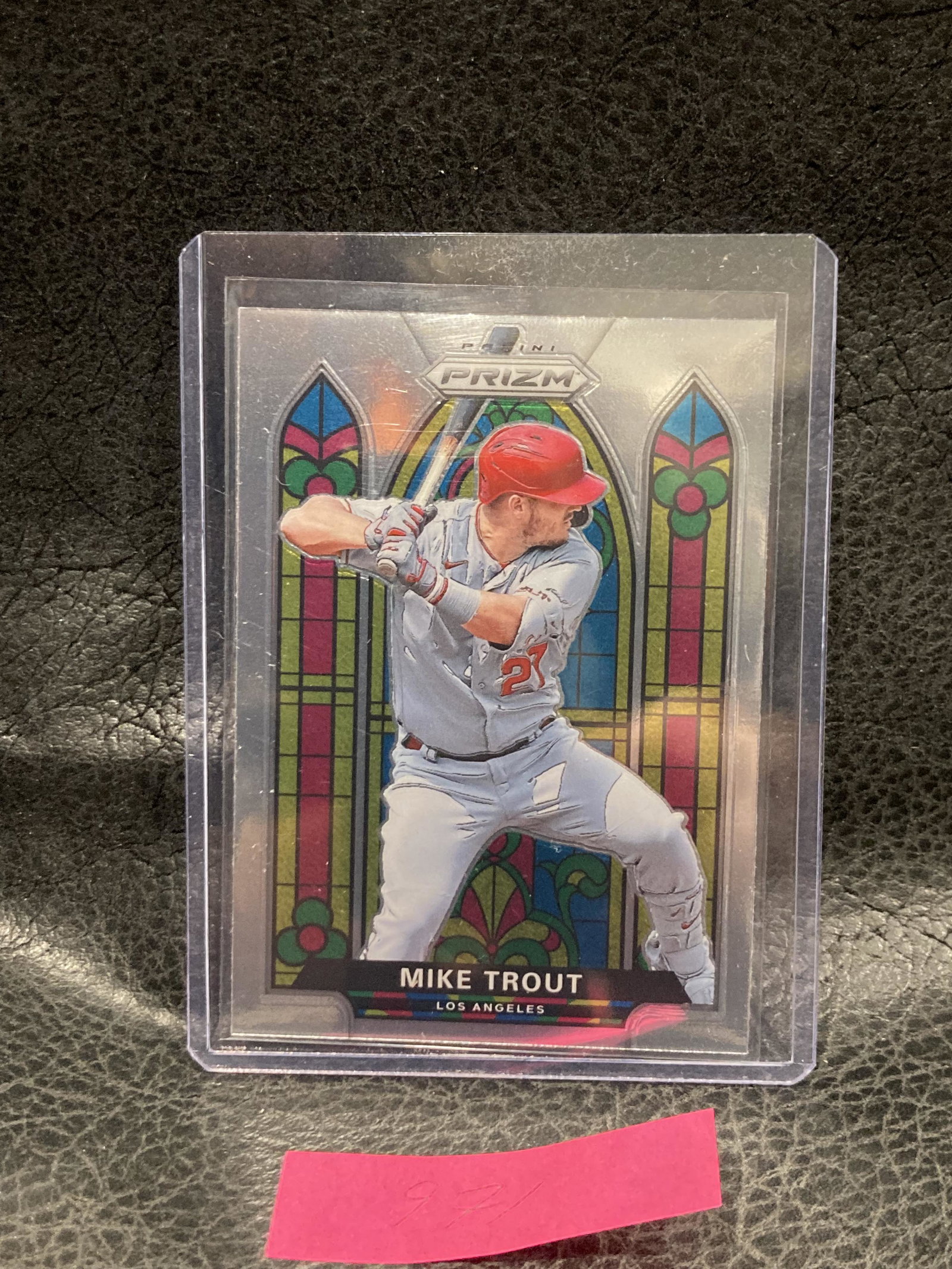 Mike Trout 2020-21 Panini Prizm Stained Glass #SG-1: Mike Trout 2020-21 Panini Prizm Stained Glass #SG-1 Angels