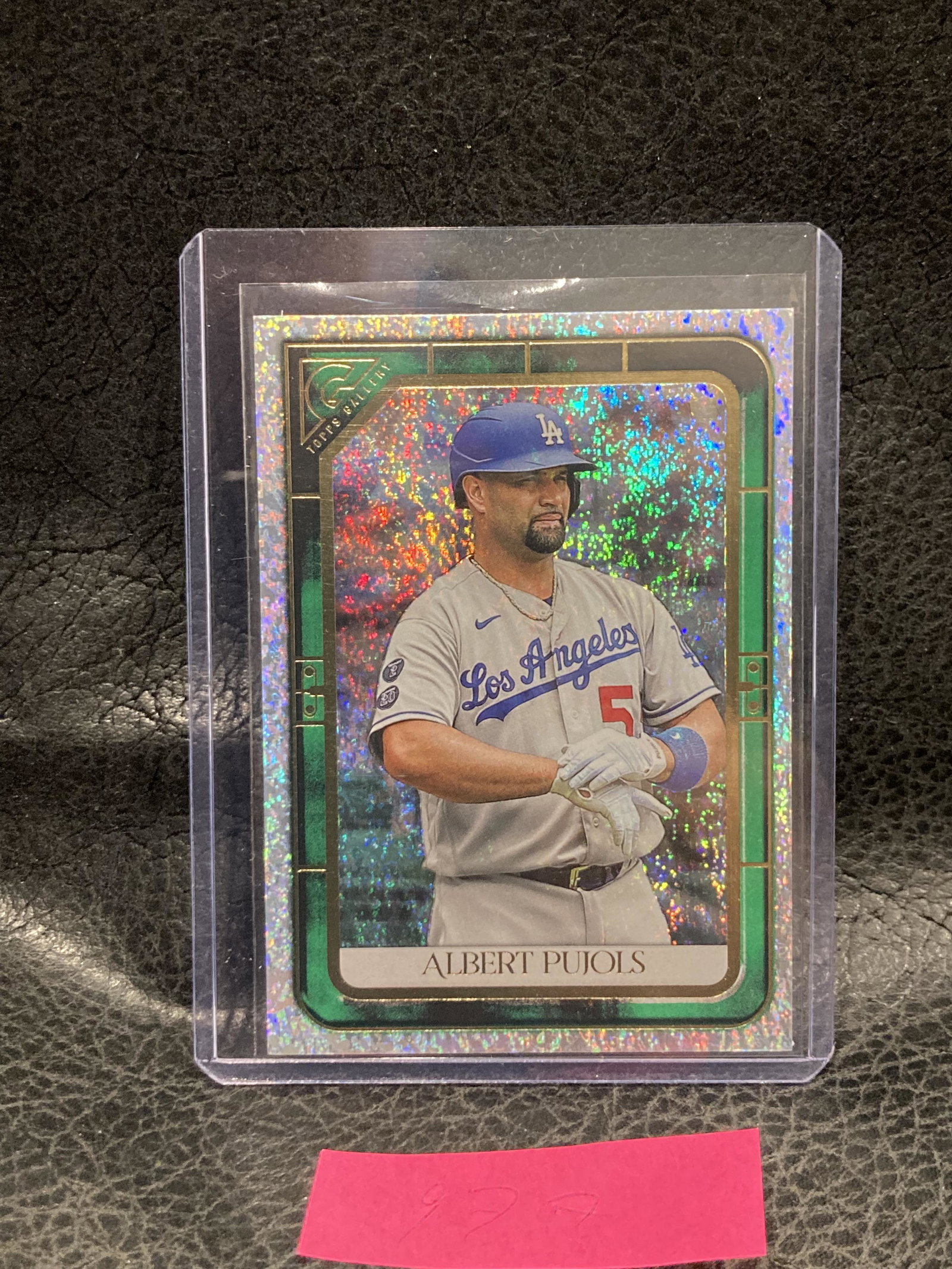 Albert Pujols2021 Topps Gallery Green Pattern Foil #'d: Albert Pujols2021 Topps Gallery Green Pattern Foil #'d /99 #37 Dodgers