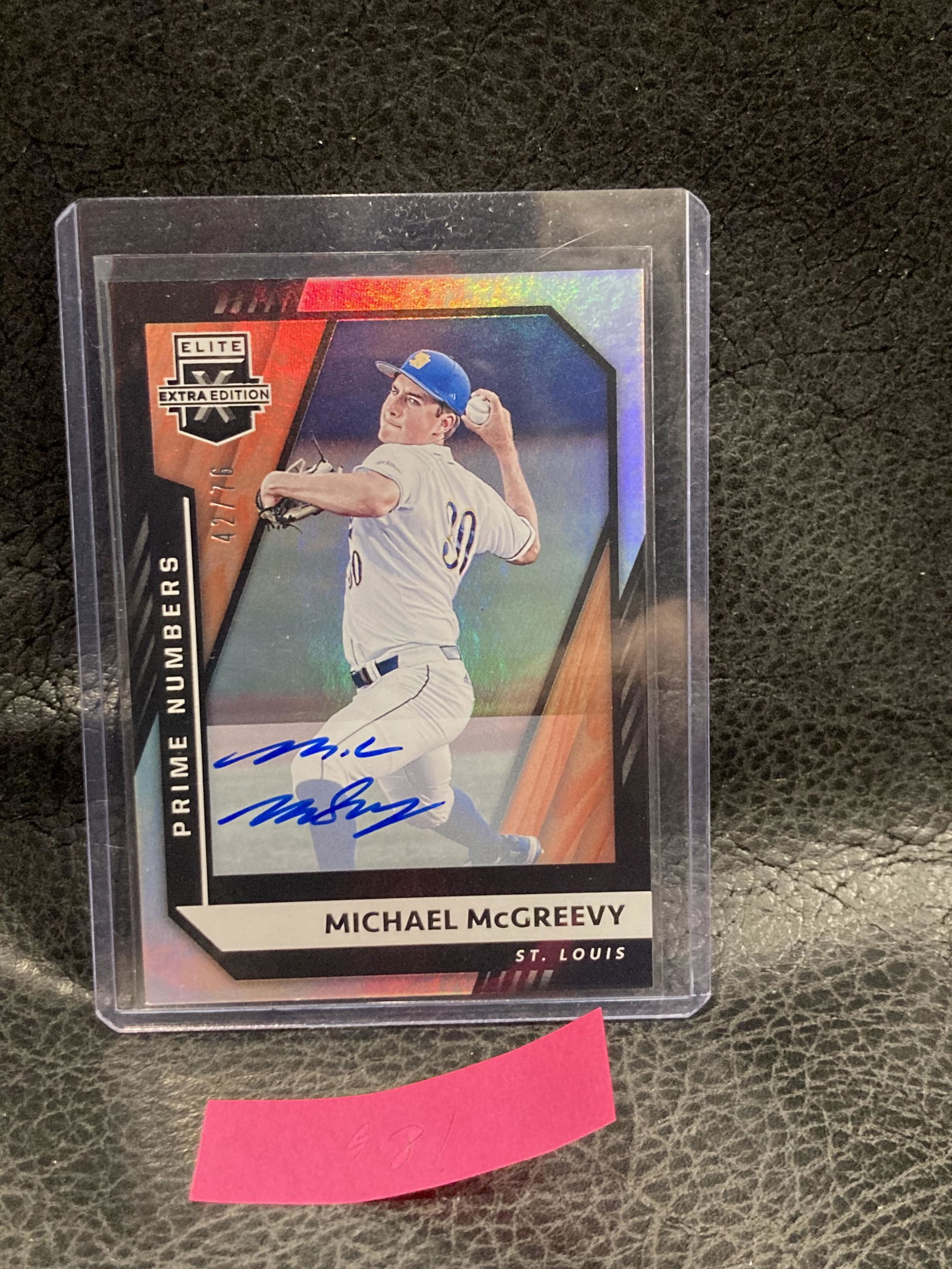 Michael Mcgreevy 2021 Panini Elite Extra Edition Prime (1 of 2)