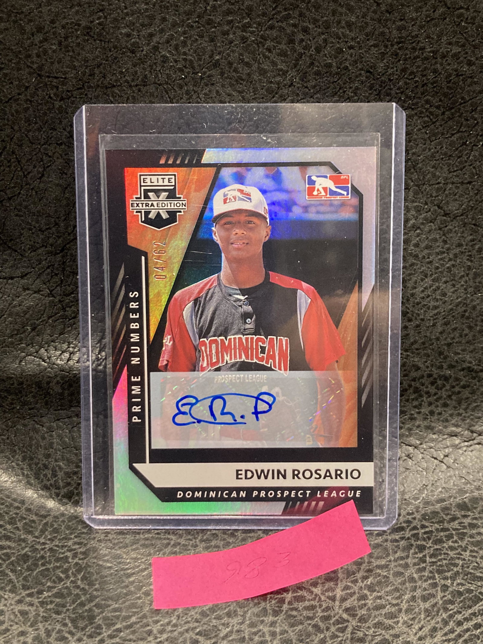 Edwin Rosario 2021 Panini Elite Extra Edition Rc Rookie (1 of 2)