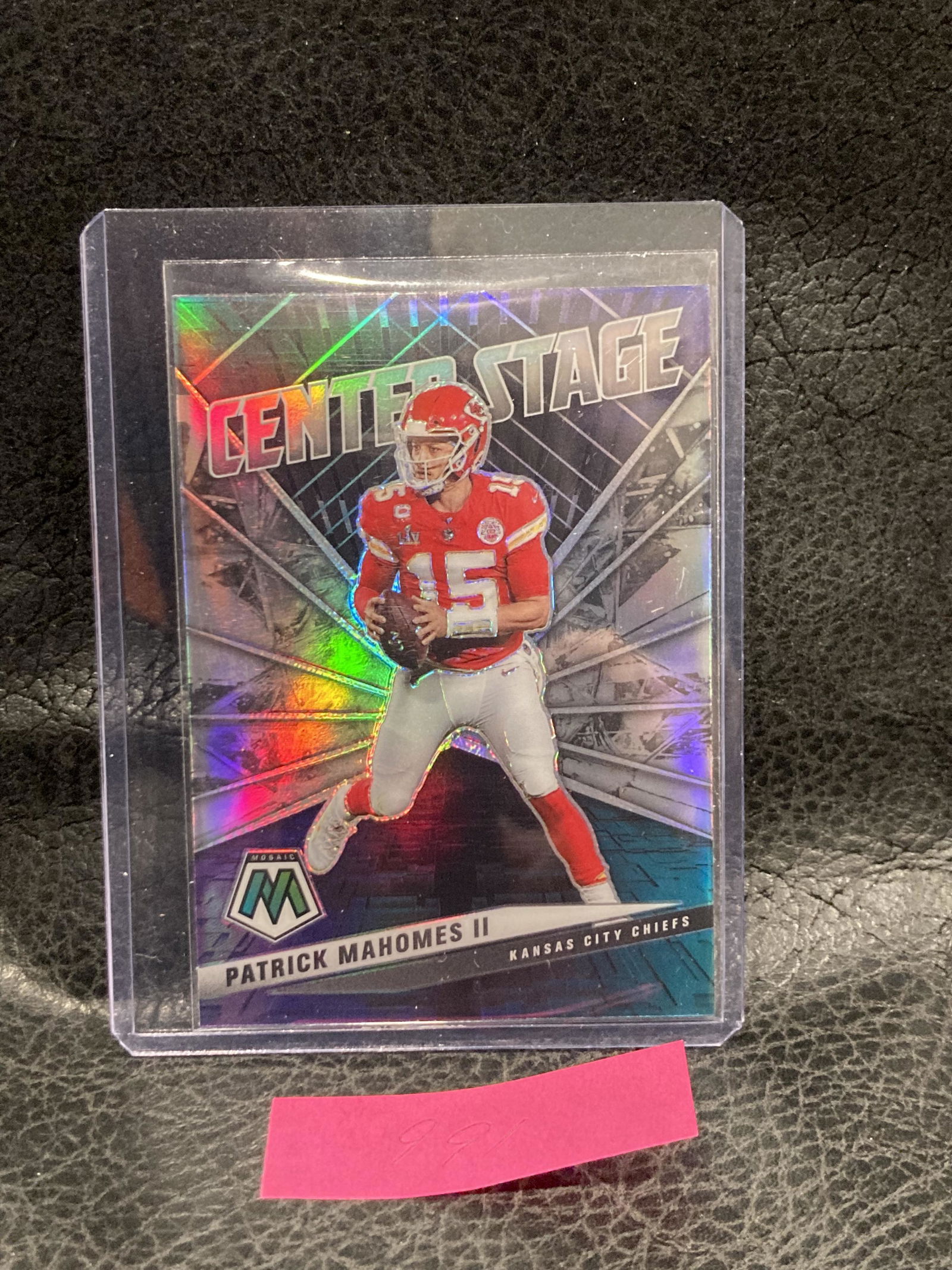 Patrick Mahomes 2021 Panini Mosaic SSP Center Stage (1 of 2)