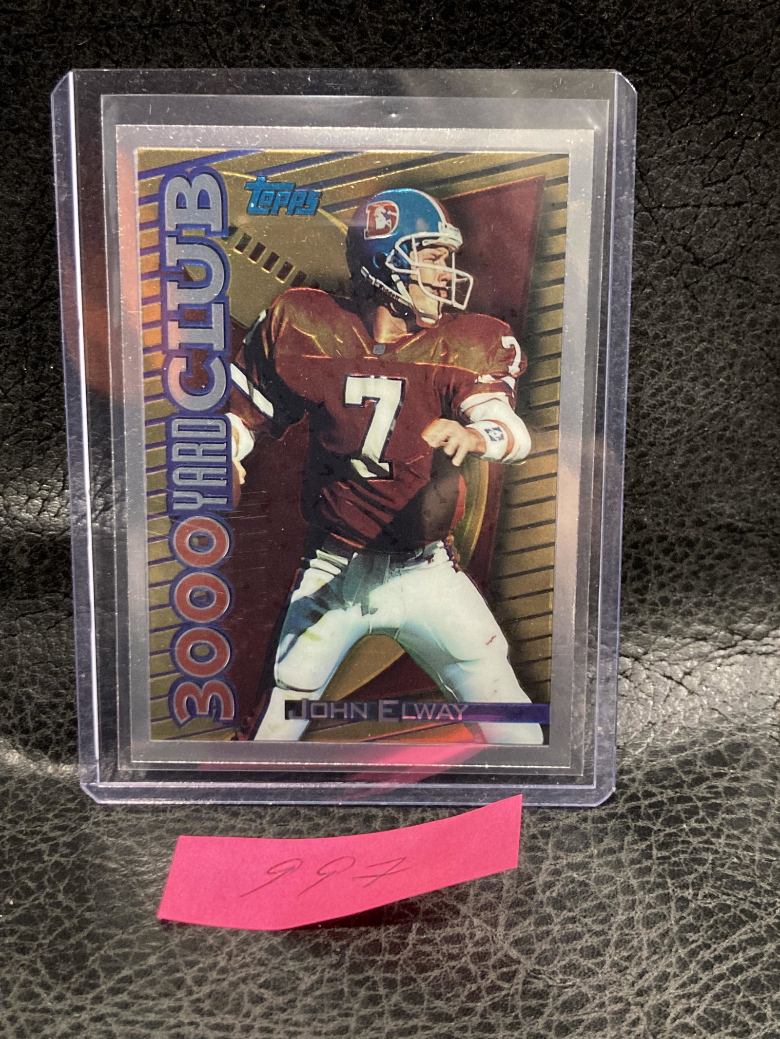 John Elway1994 Topps Finest 3000 Yard Club #21 Broncos: John Elway1994 Topps Finest 3000 Yard Club #21 Broncos