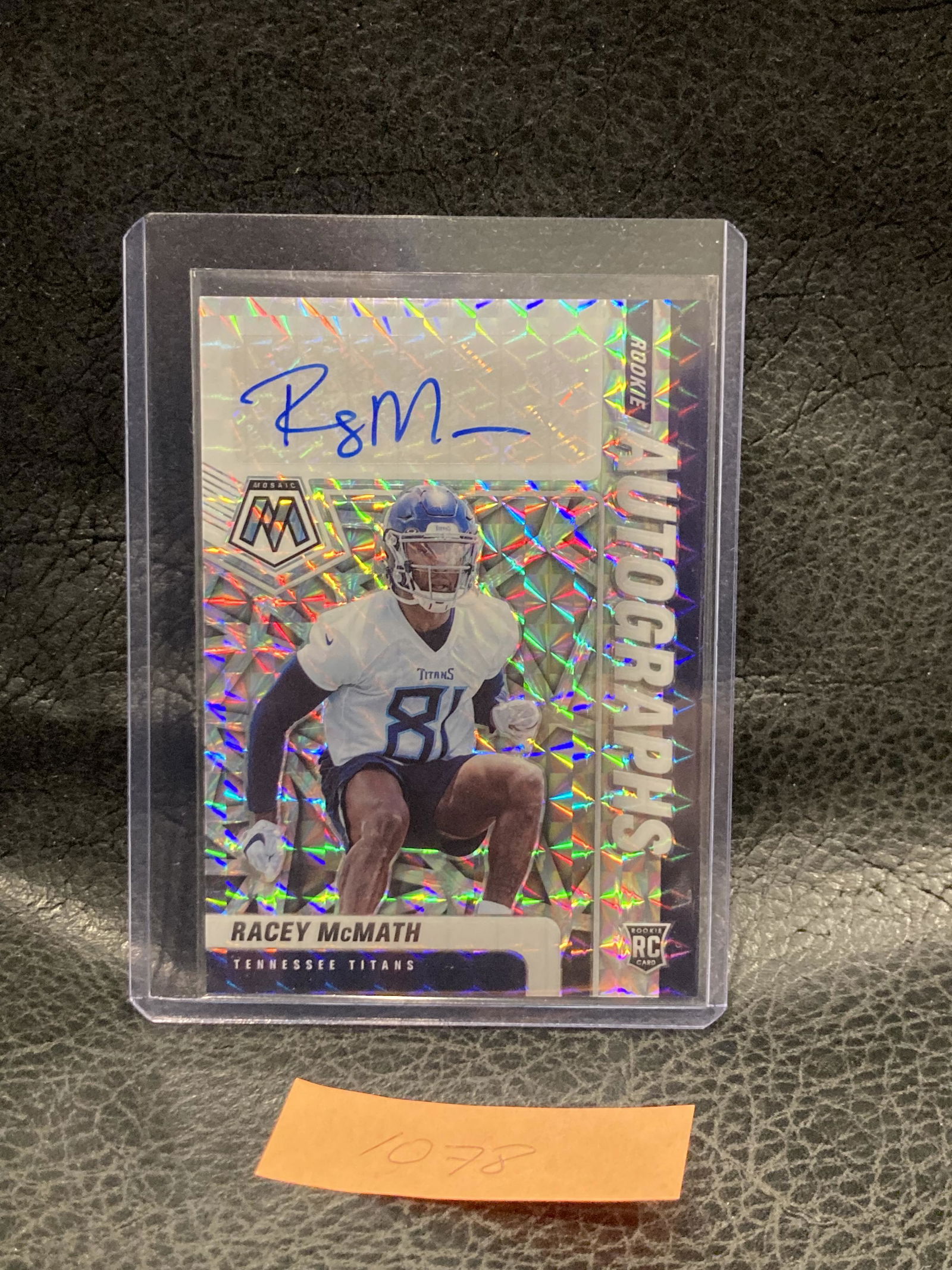 Racey McMath 2021 Panini Mosaic Silver Wave Prizm Auto (1 of 2)