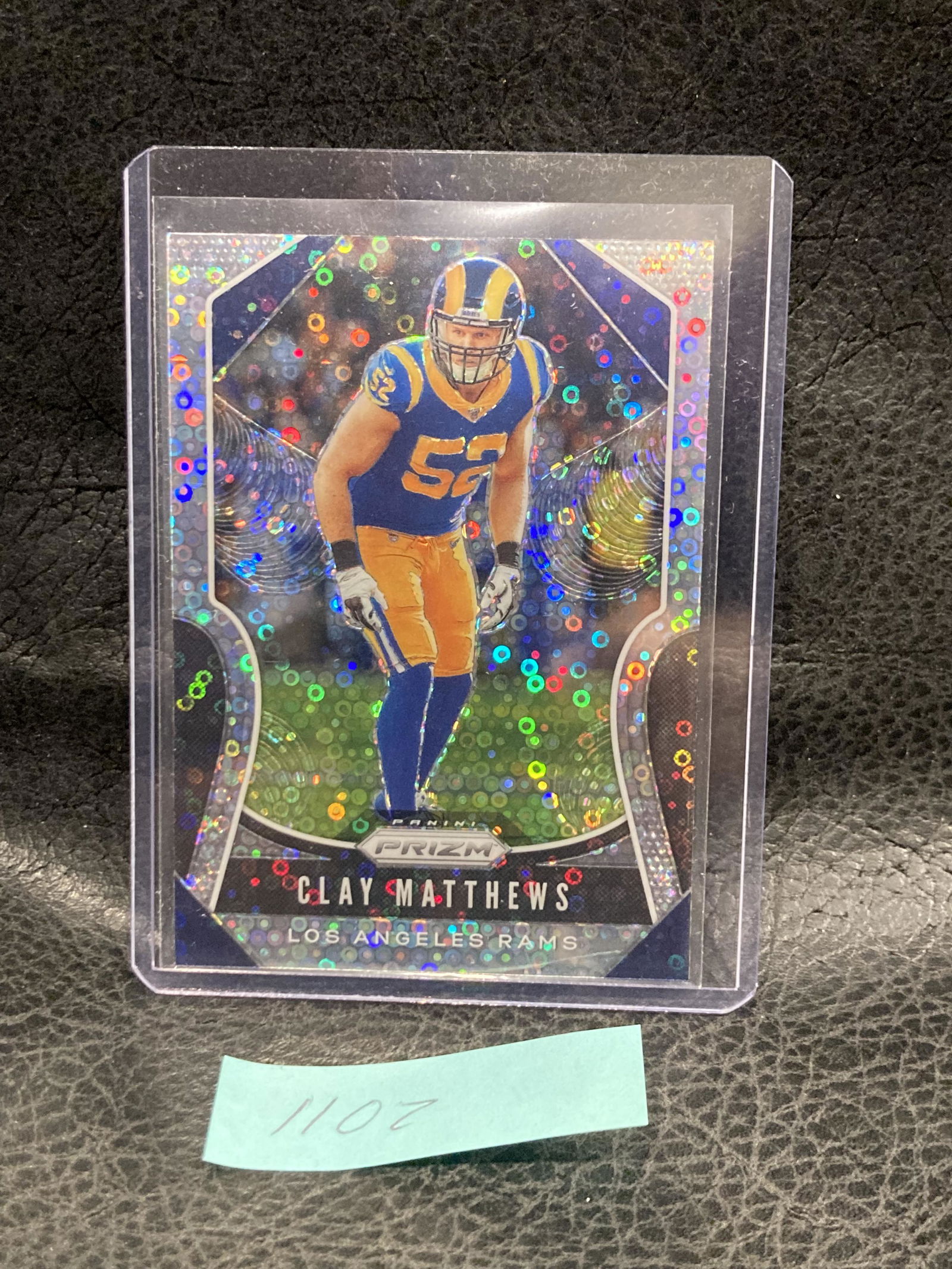 Clay Matthews Rams 2019 Panini Prizm Disco Football (1 of 2)