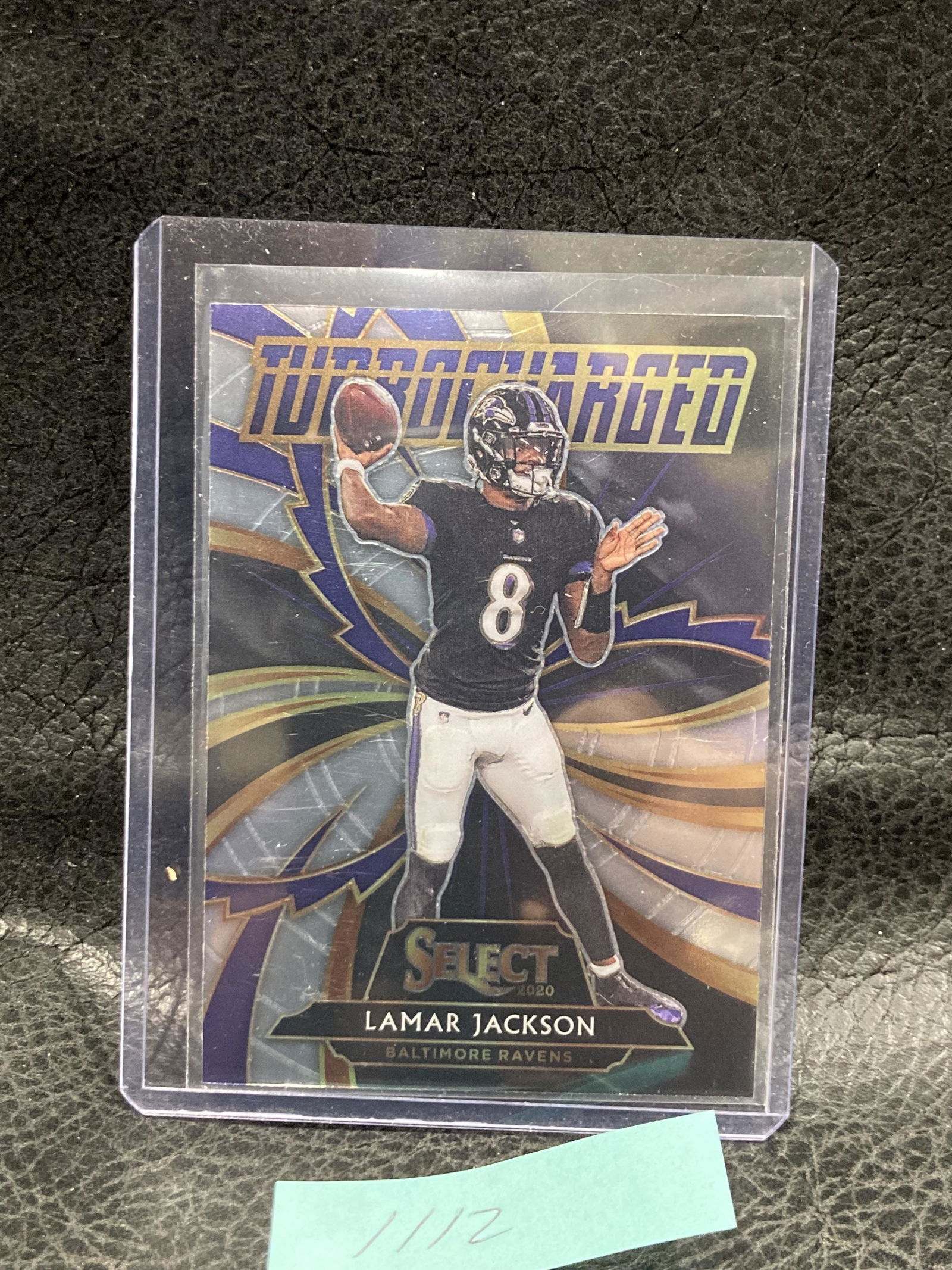 Lamar Jackson 2020 Panini Select Turbo Charged Insert (1 of 2)