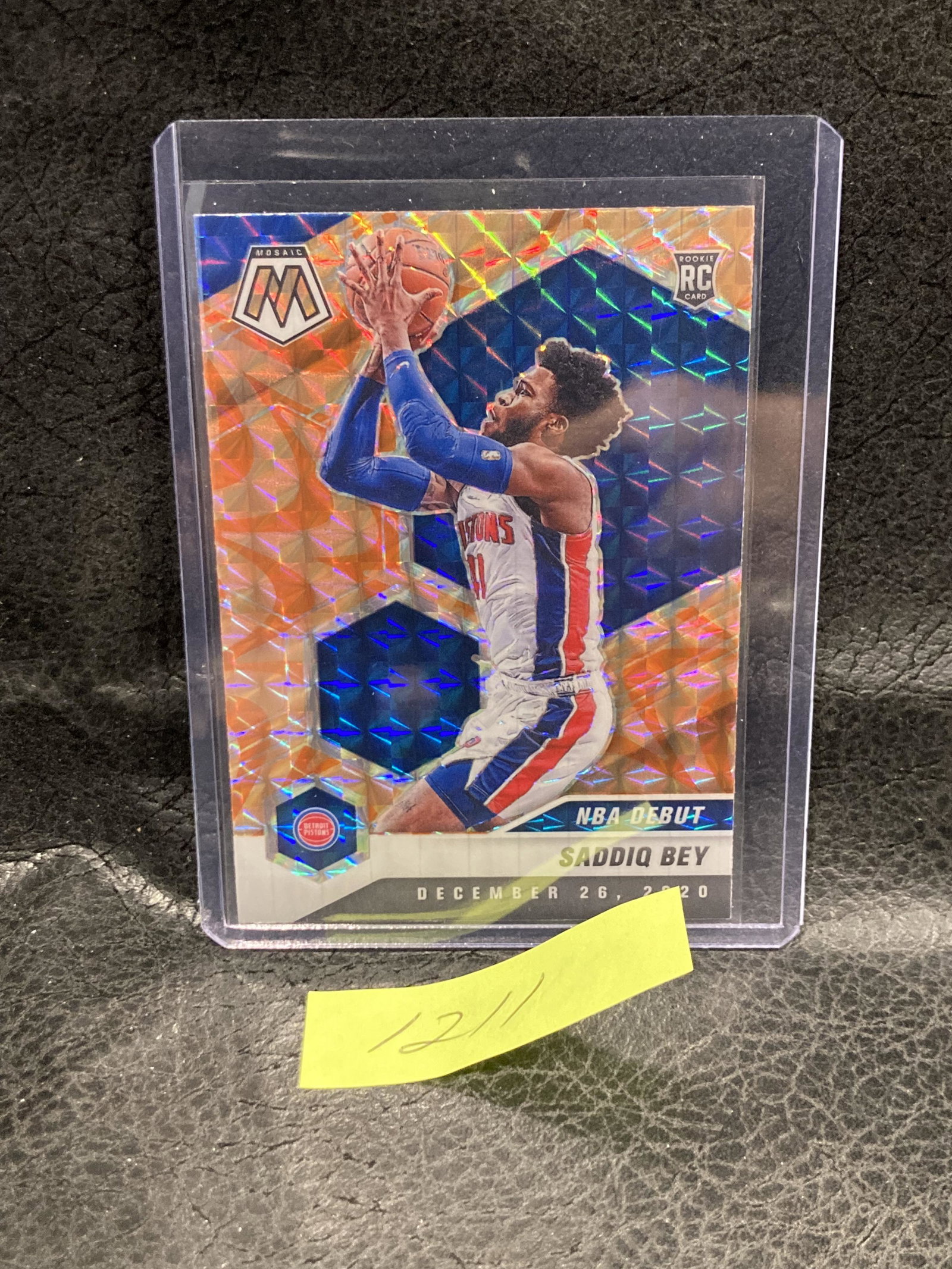 Saddiq Bey 2020-21 Panini Mosaic Basketball Rc Orange (1 of 2)