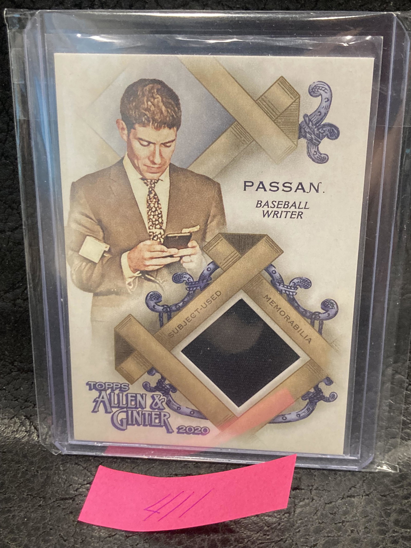 Jeff Passan 2020 Topps Allen & Ginter Relic Card Espn: Jeff Passan 2020 Topps Allen & Ginter Relic Card Espn Writer Memorabilia