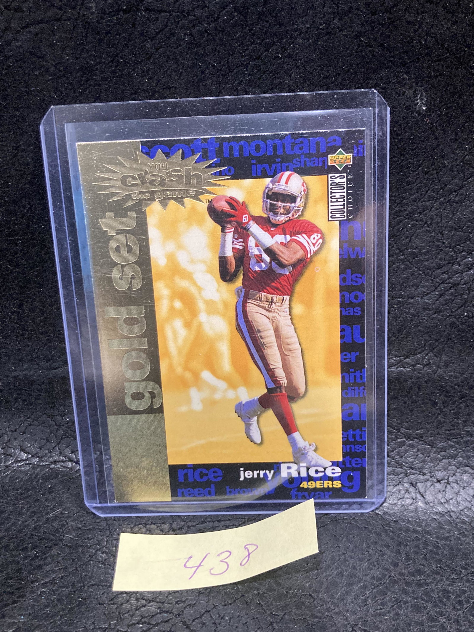 Jerry Rice 1995 Ud Collector's Choice Crash The Game: Jerry Rice 1995 Ud Collector's Choice Crash The Game Gold #C22