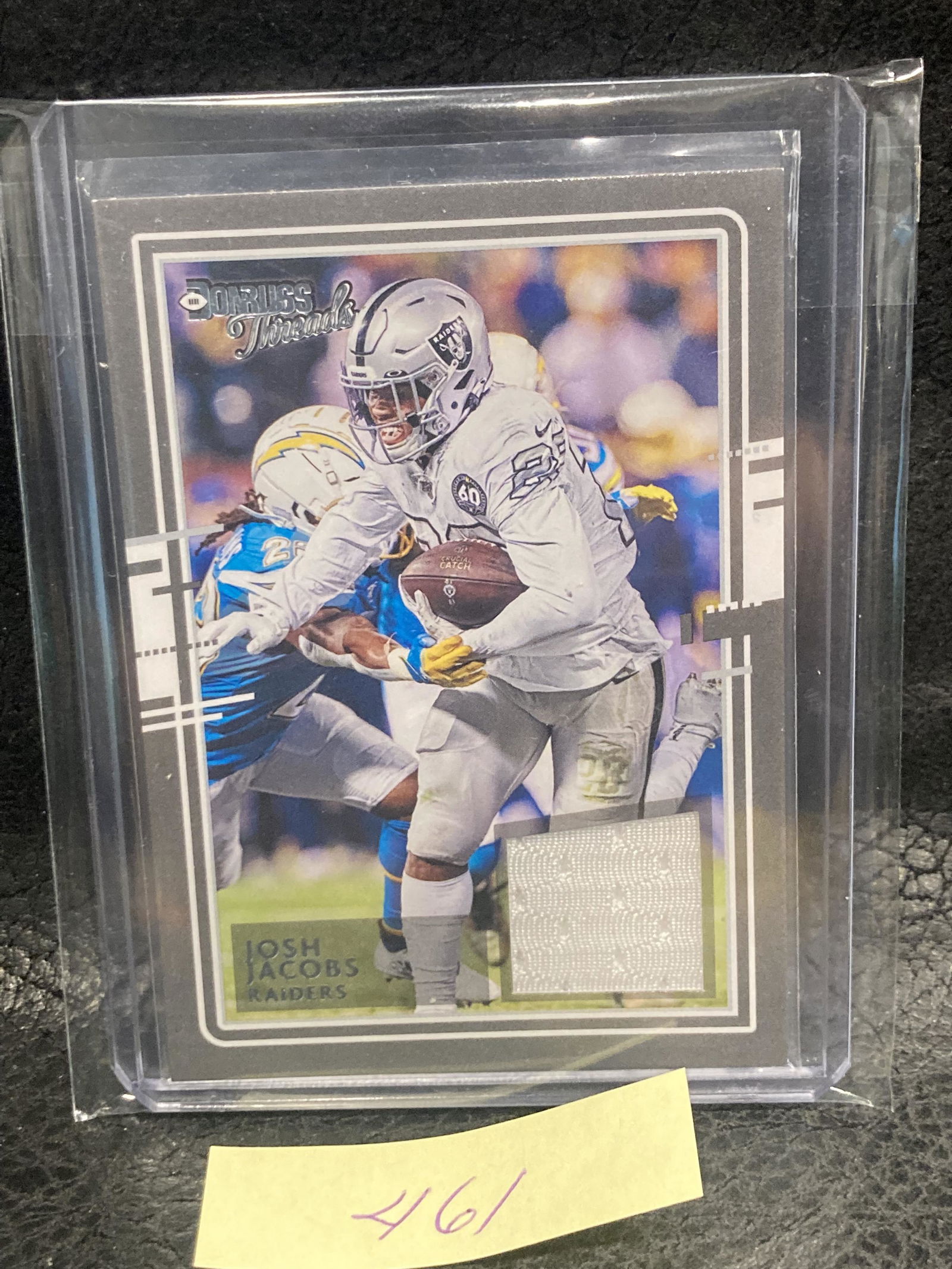 2020 Panini Donruss Football Josh Jacobs Thread Patch (1 of 2)