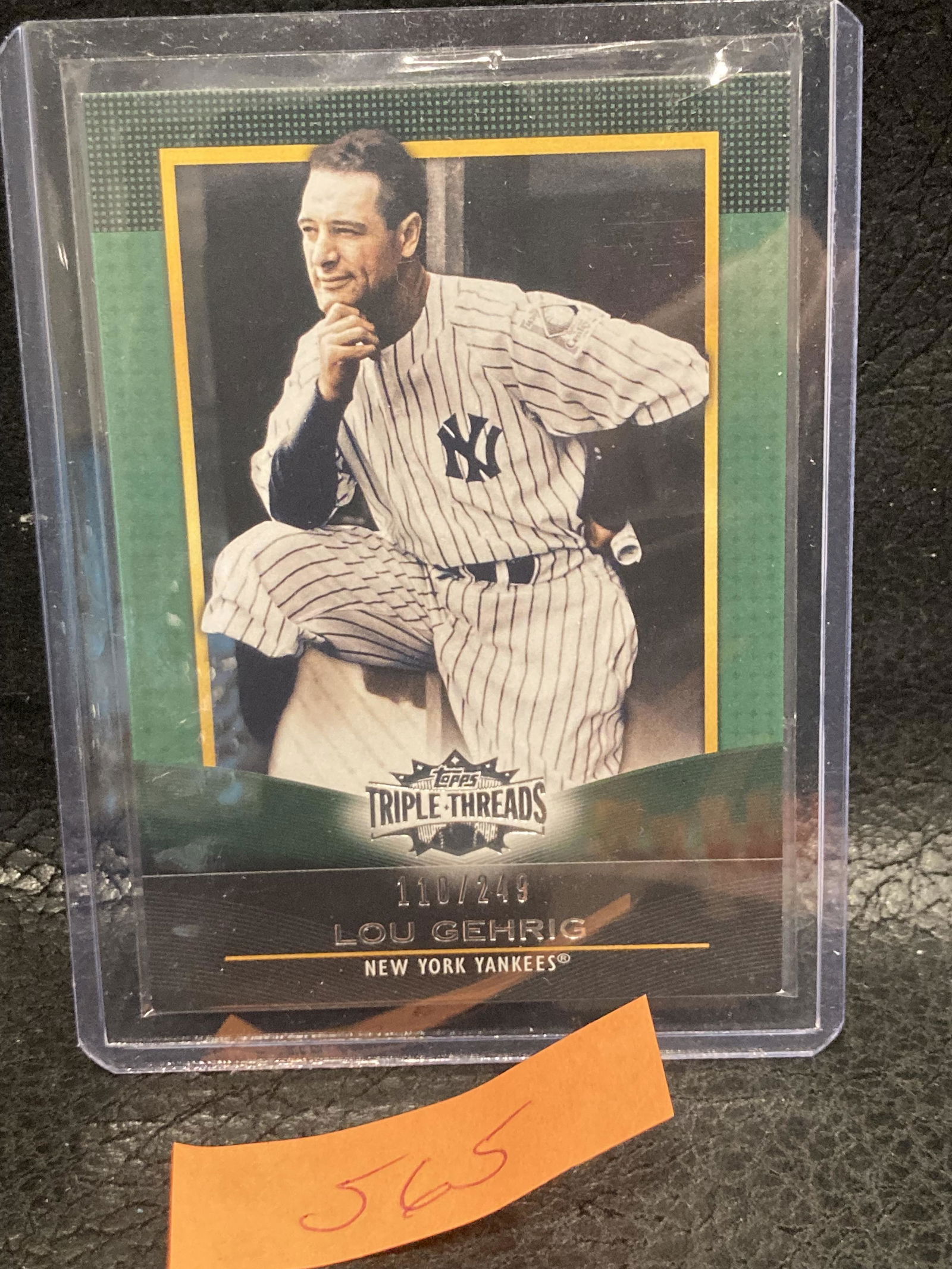 Lou Gehrig 2011 Topps Triple Threads Emerald #4 /249 (1 of 2)