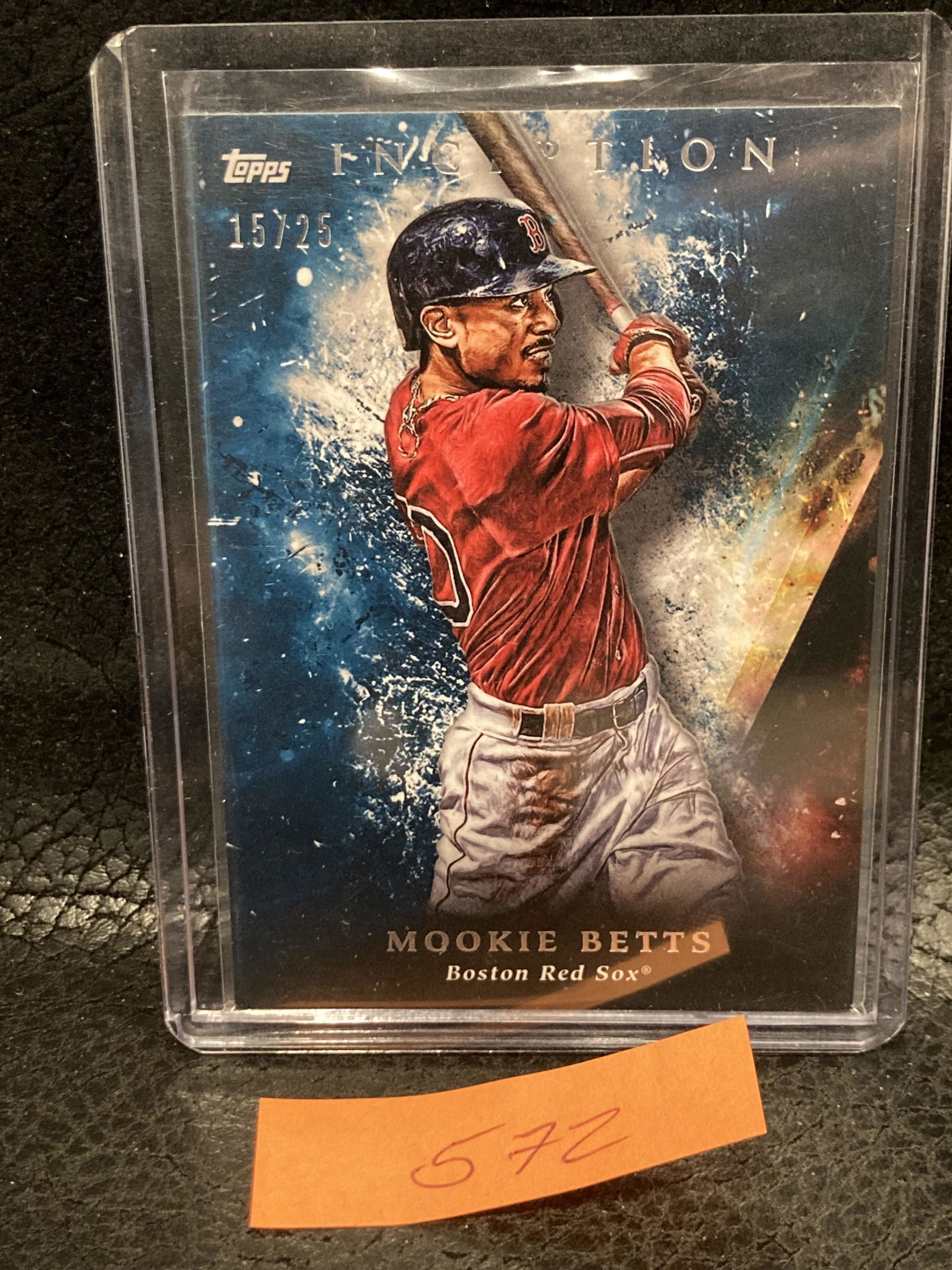 Mookie Betts 2018 Topps Inception Blue /25 #90 Red Sox (1 of 2)