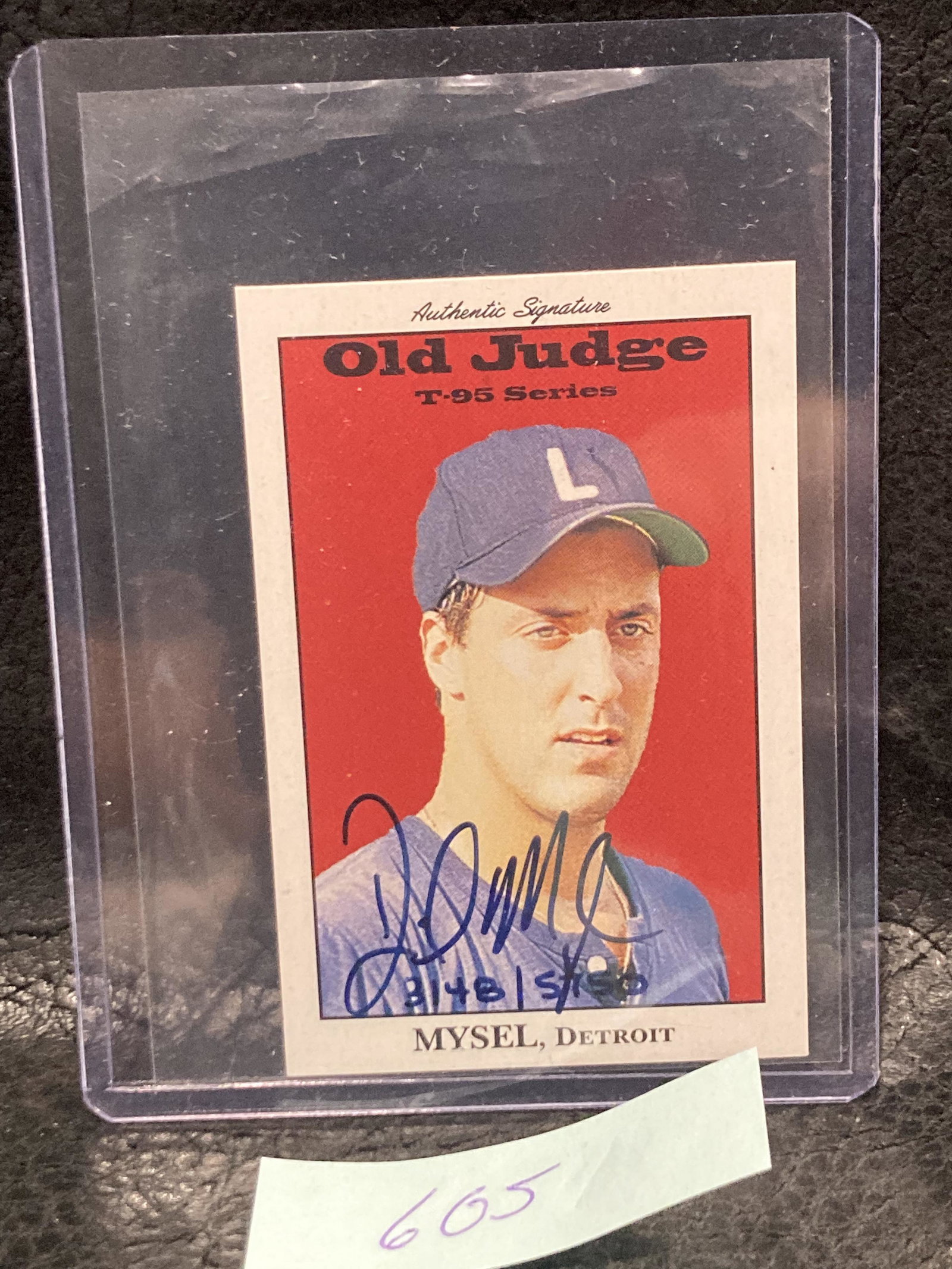 Dave Mysel autographed Baseball Card Tigers 1995 (1 of 2)