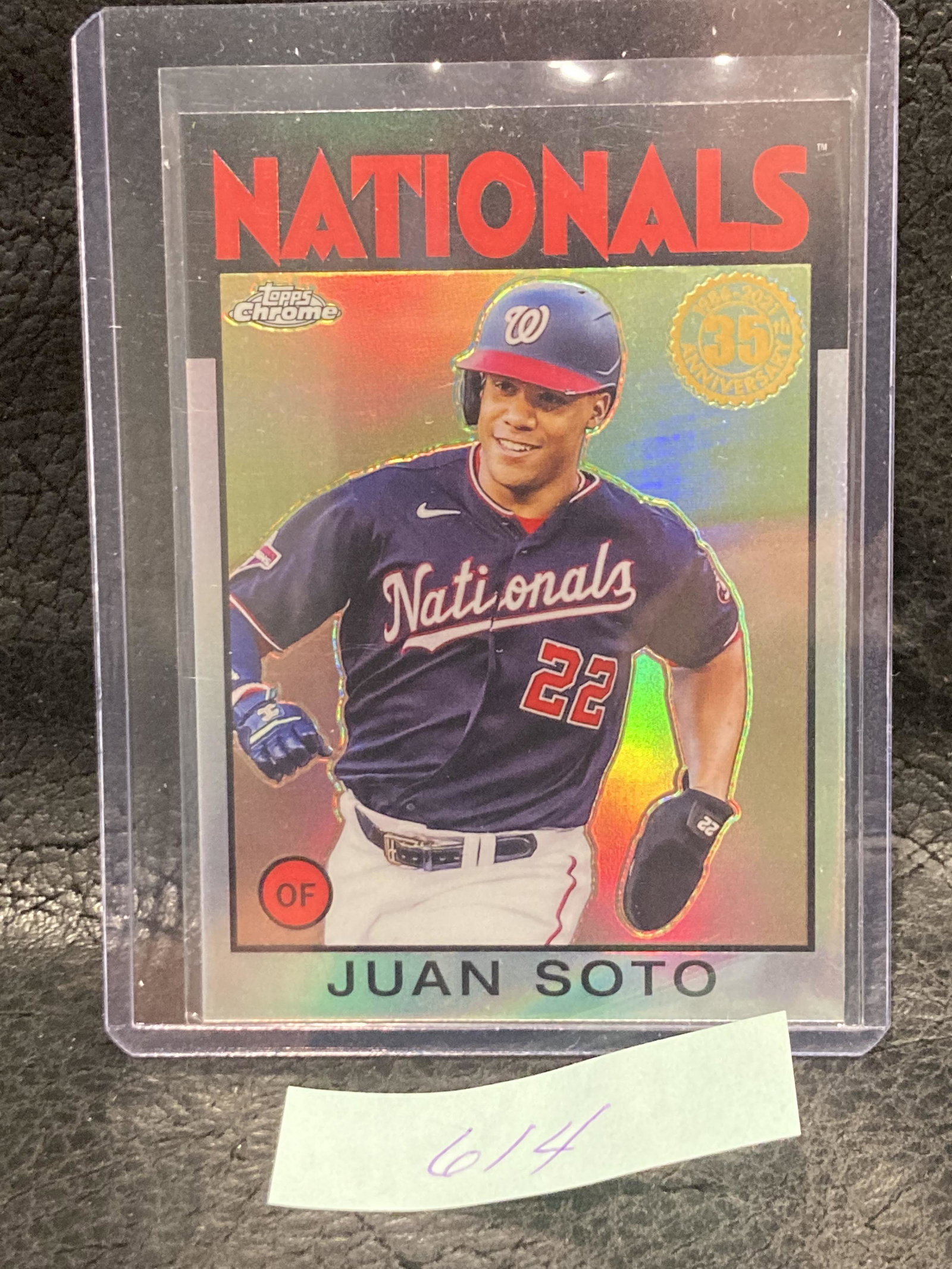 Juan Soto Topps Chrome Refractor 35th Anniversary '86 (1 of 2)